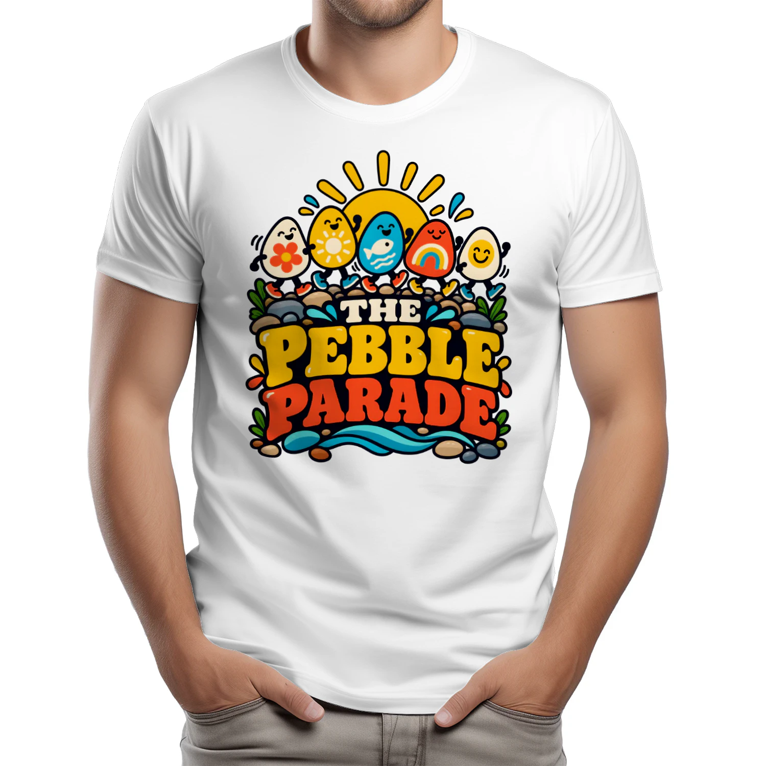 the pebble parade.