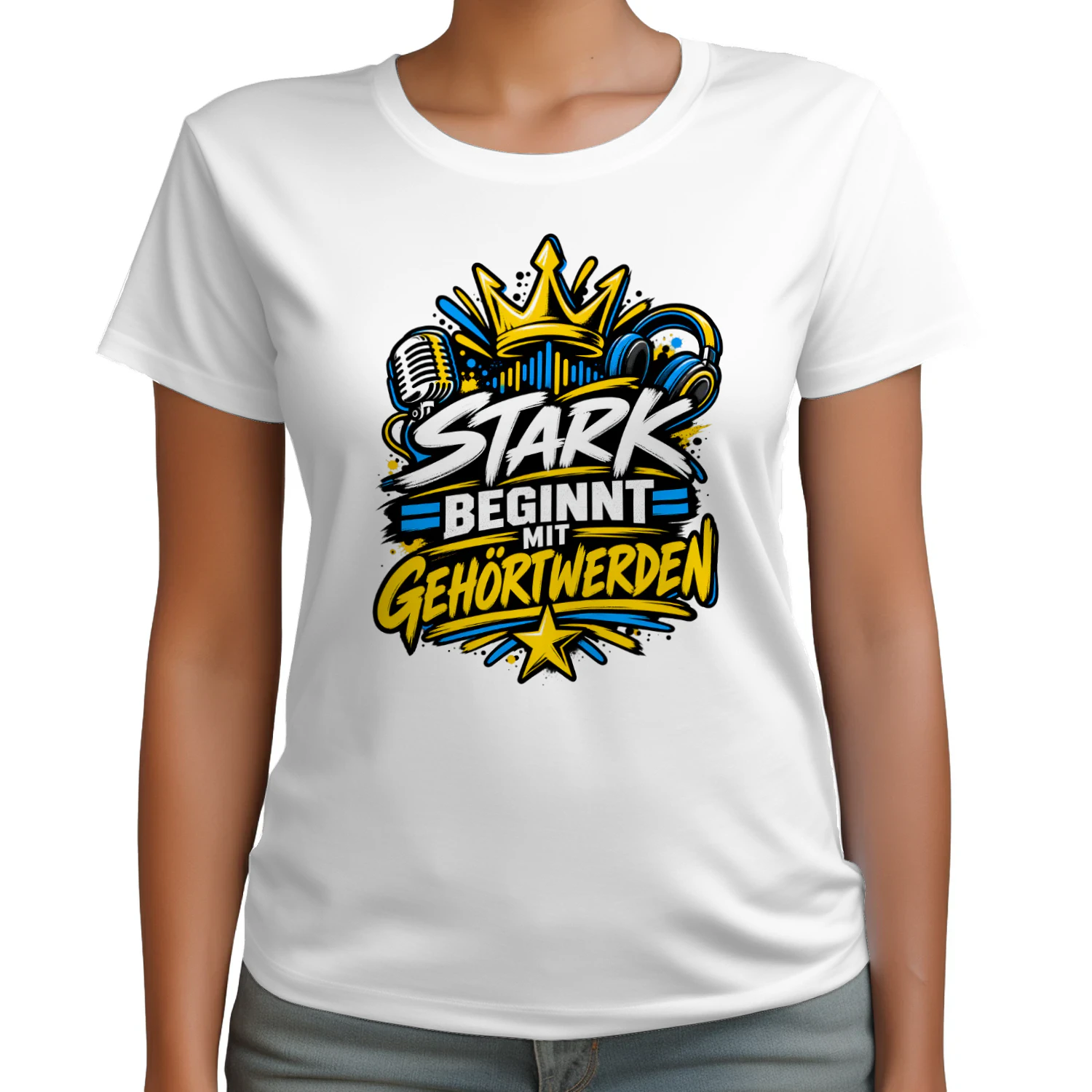 Weltkindertag Unisex T-Shirt – Stark beginnt mit Gehörtwerden