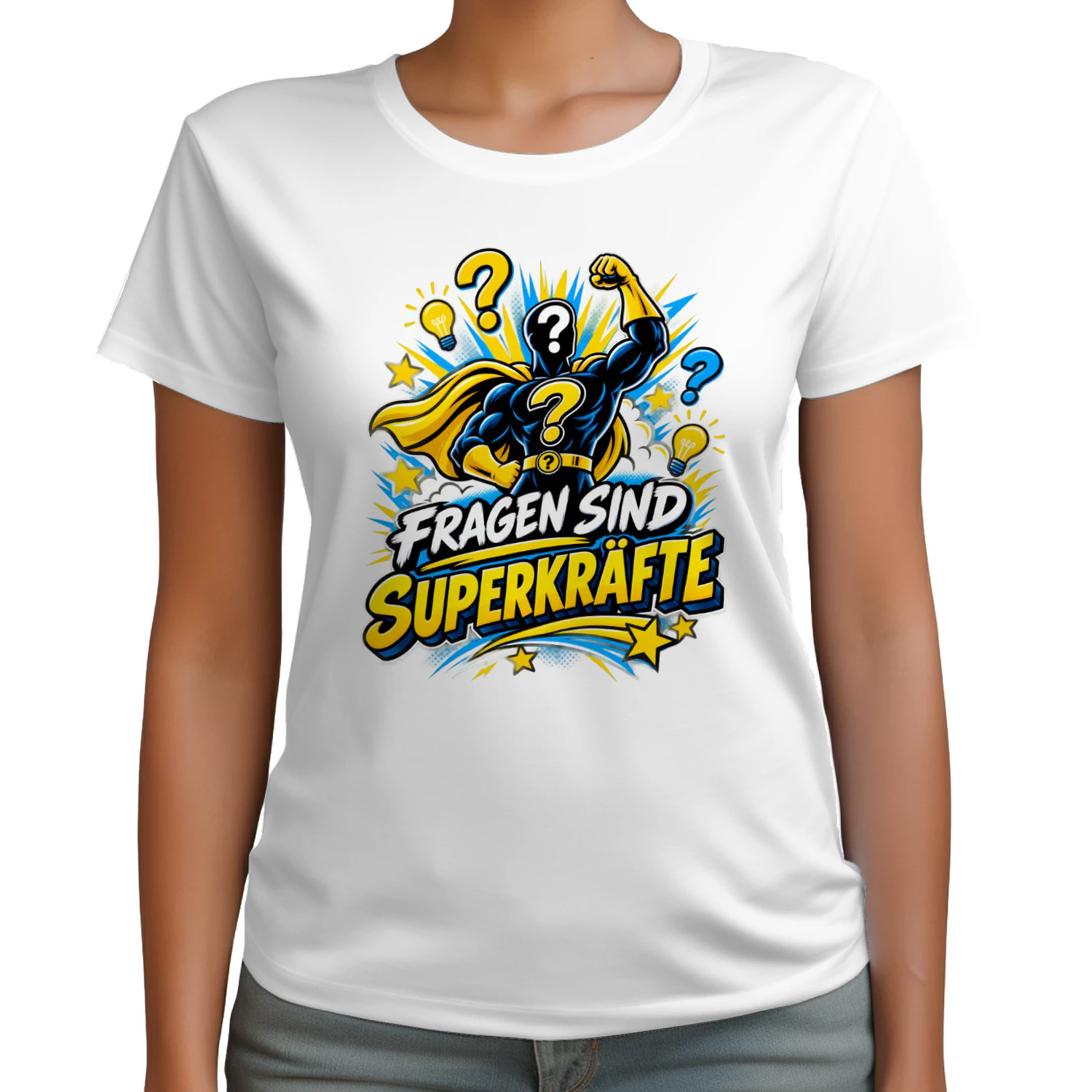 Weltkindertag Unisex T-Shirt – Fragen sind Superkräfte