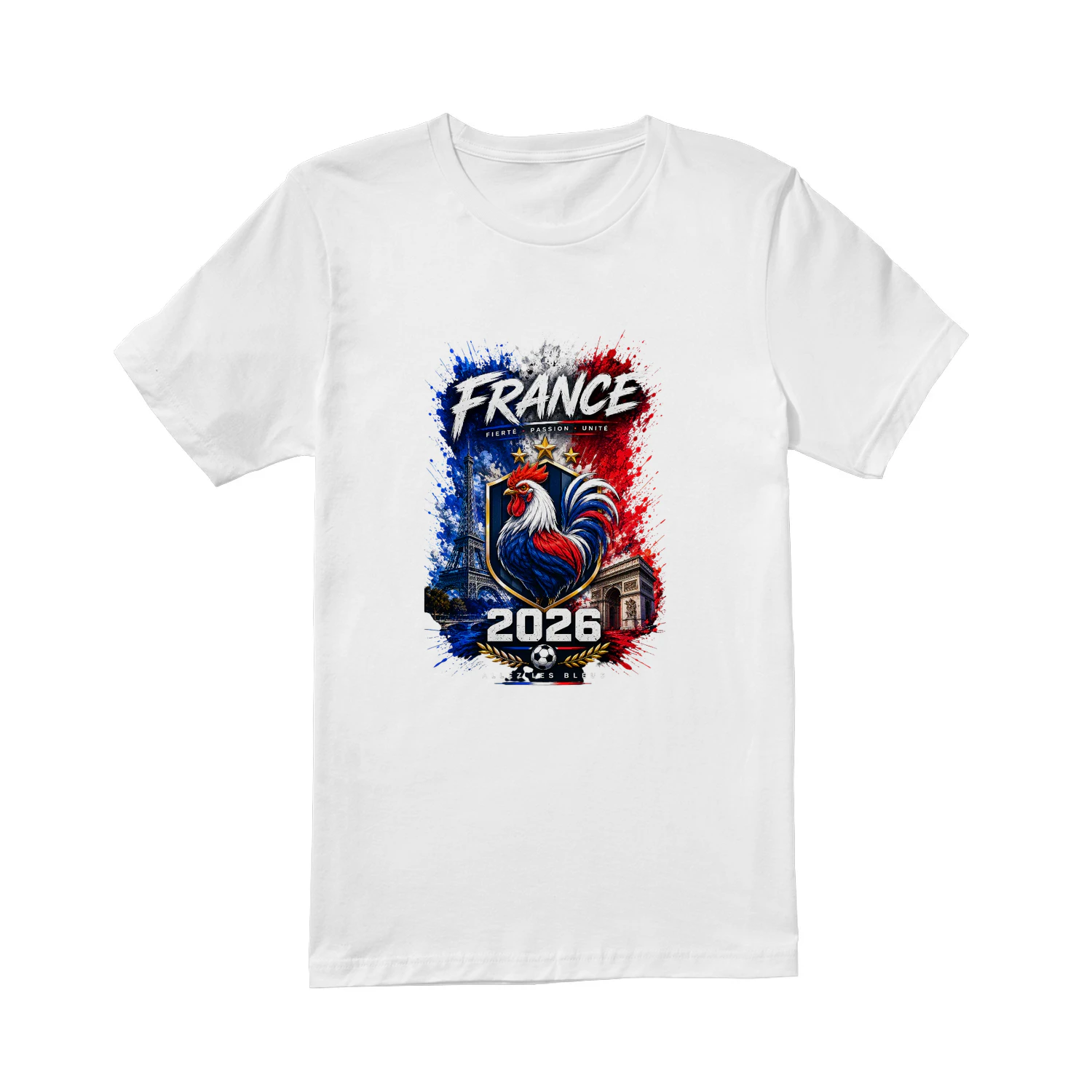 FRANCE 2026 PASSION - FIERTE - UNITE - ALLEZ LES BLEUS