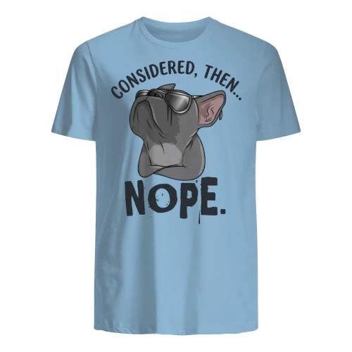 Sarcastic French Bulldog "Nope" Graphic Apparel