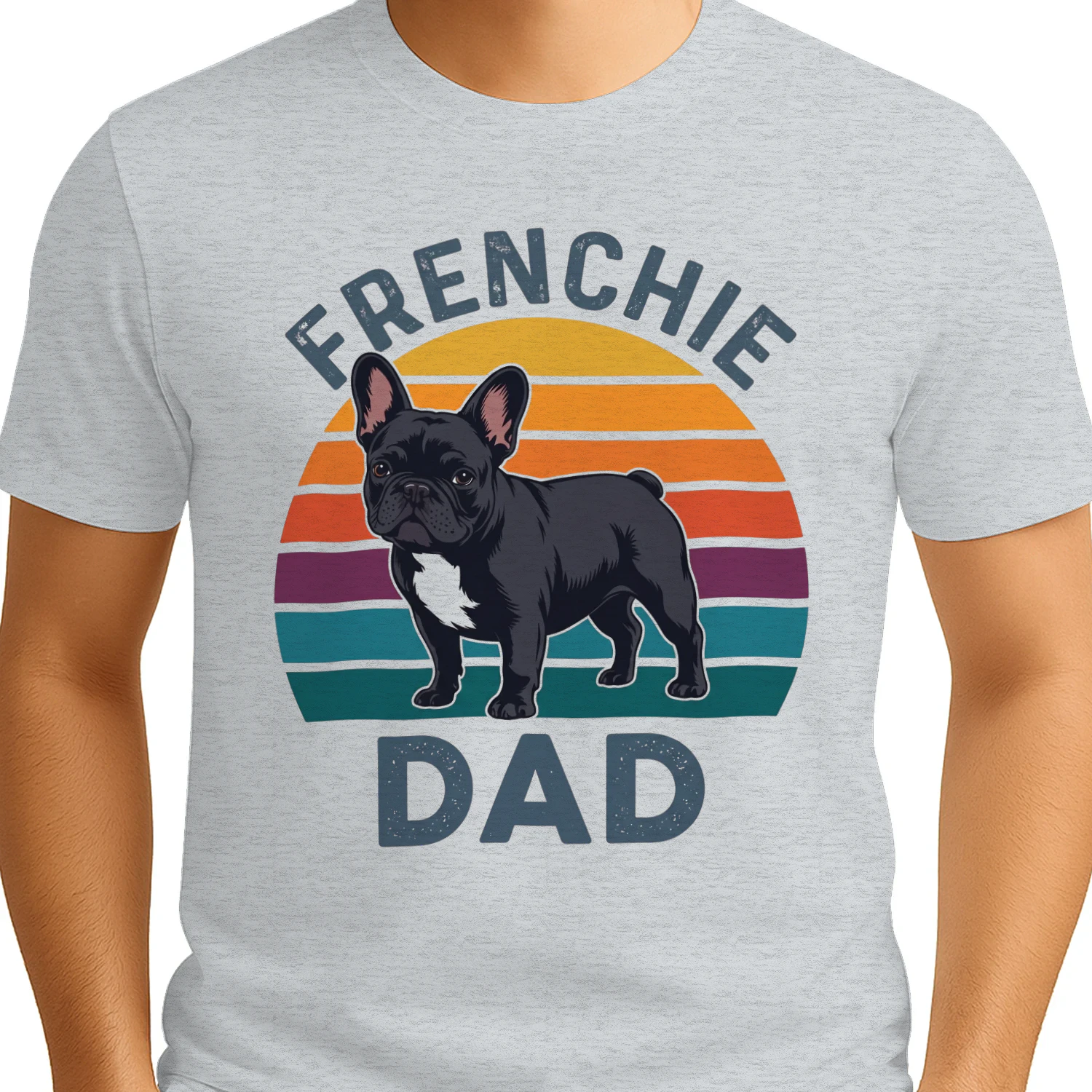 Retro Vintage Frenchie Dad Dog Lover Apparel