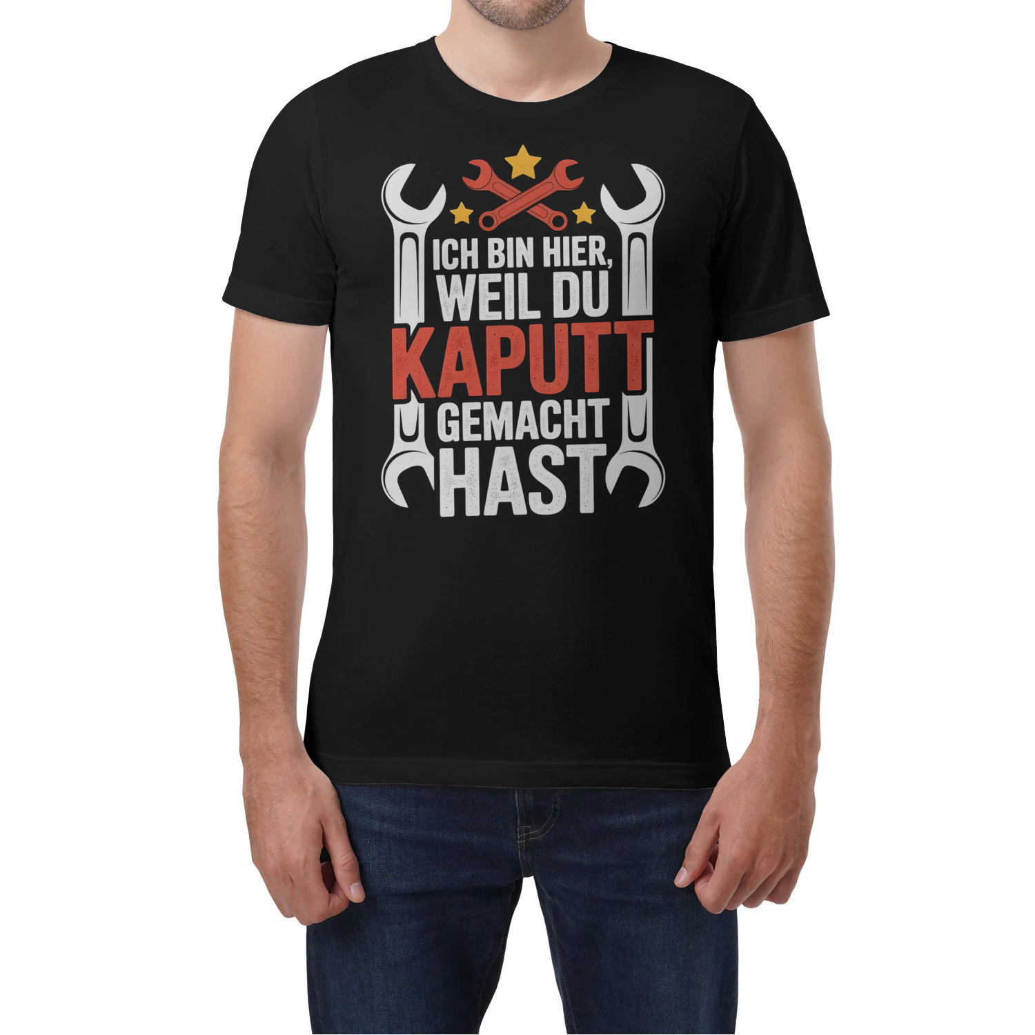"Ich bin nur hier, weil du es kaputt gemacht hast – Lustiges Mechaniker T-Shirt