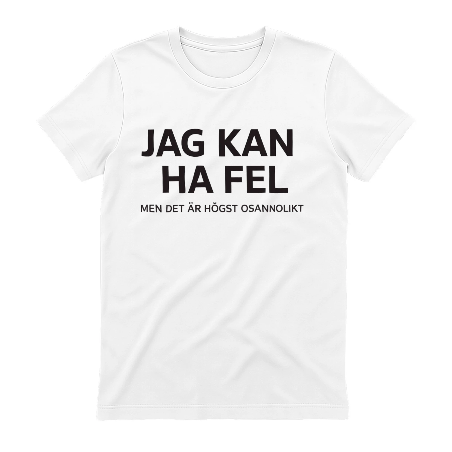 JAG KAN HA FEL MEN DET AR HOGST OSANNOLIKT