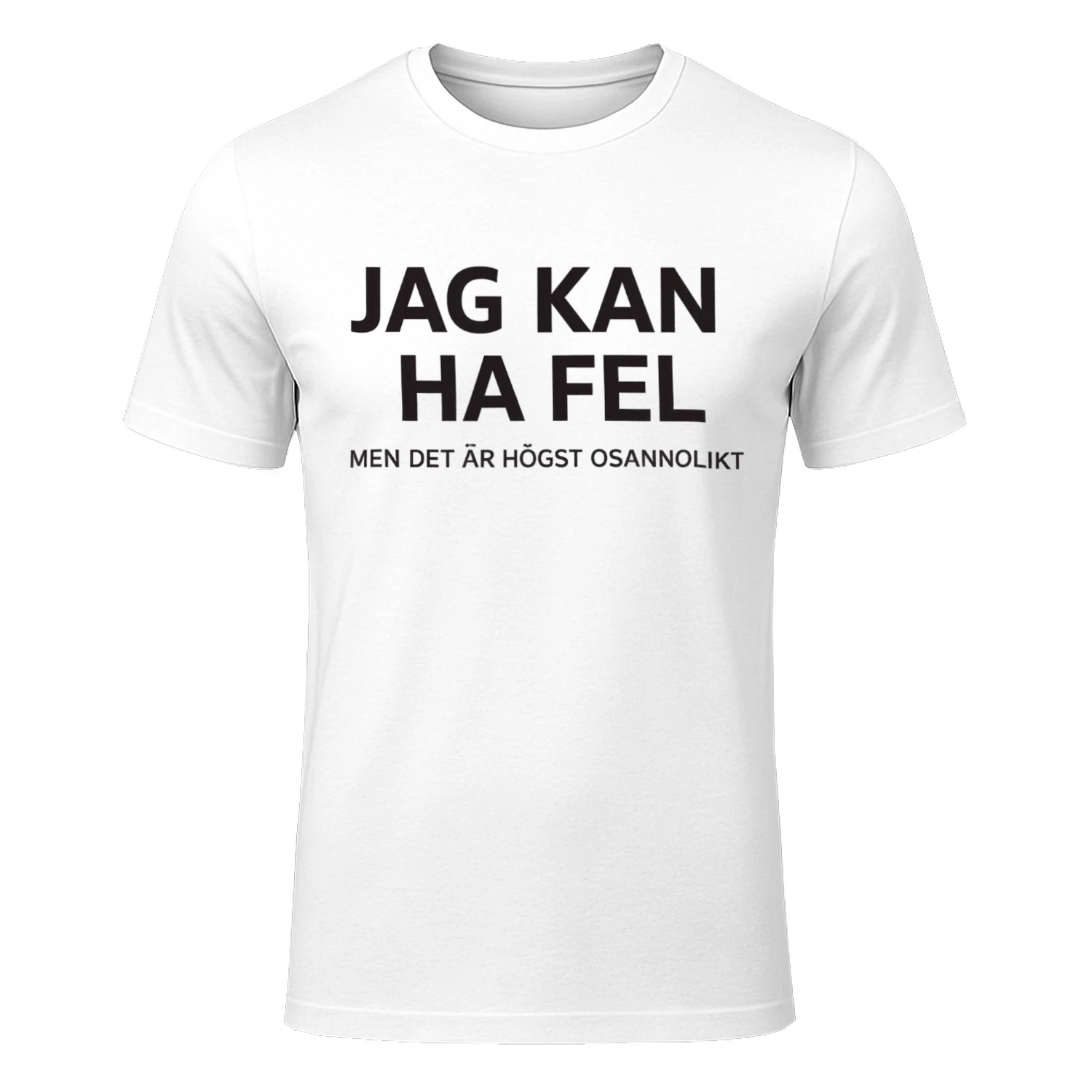 JAG KAN HA FEL MEN DET AR HOGST OSANNOLIKT