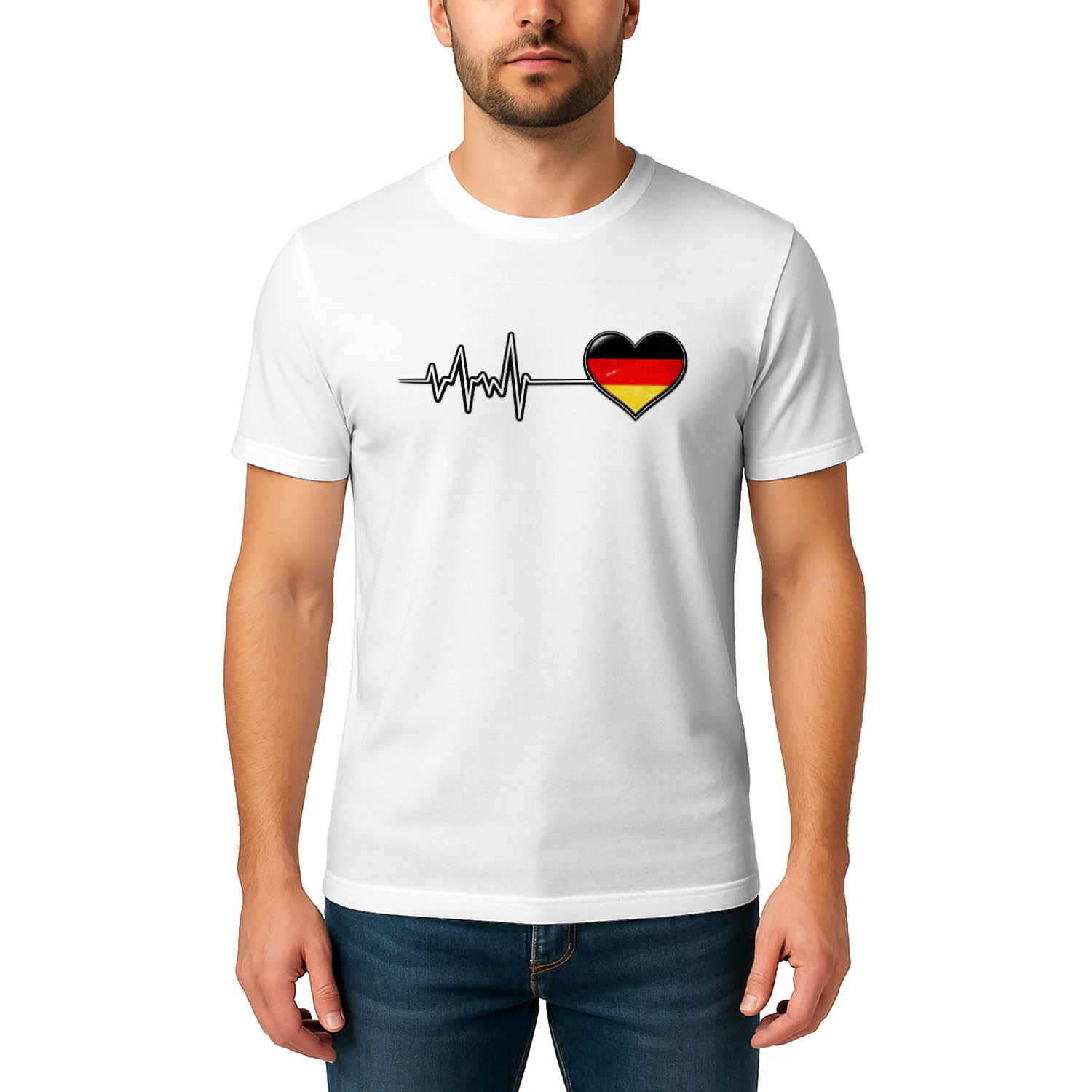 deutschland herzschlag puls herzlinie ekg