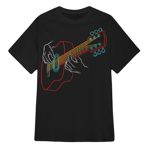 Guitar Fingers Line Acoustic