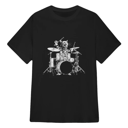 Cat Playing Drum