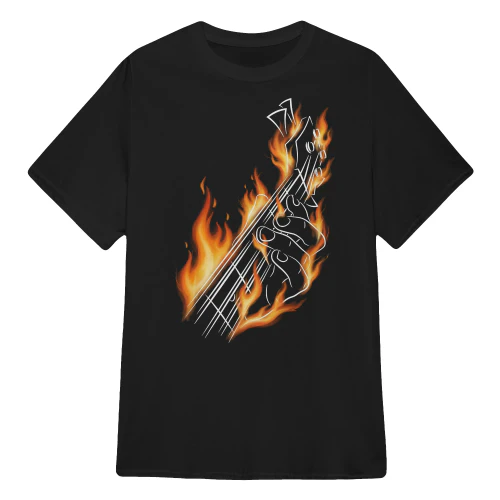 Bass Guitar Fire