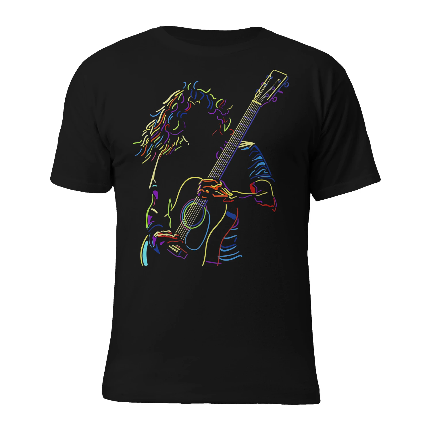 Guitar Playing Colorful Acoustic