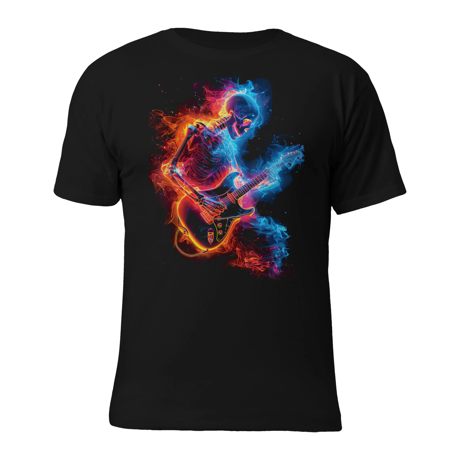 Guitar Skeleton Fire