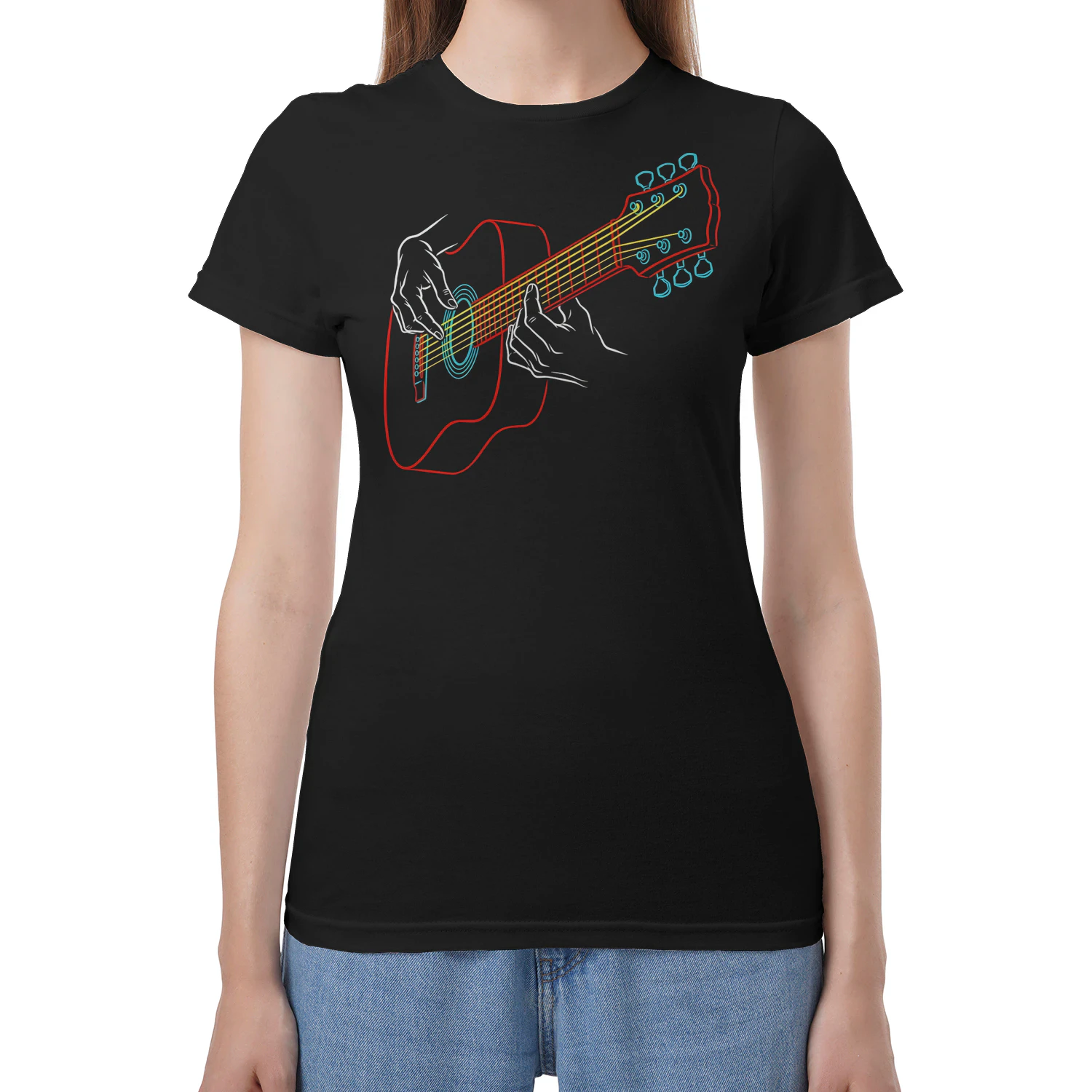 Guitar Fingers Line Acoustic