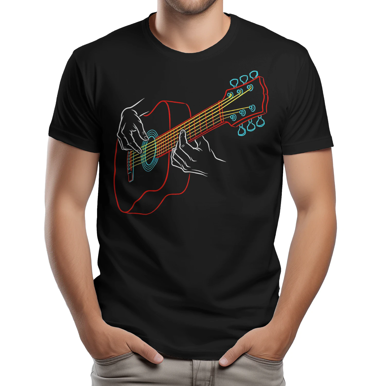 Guitar Fingers Line Acoustic