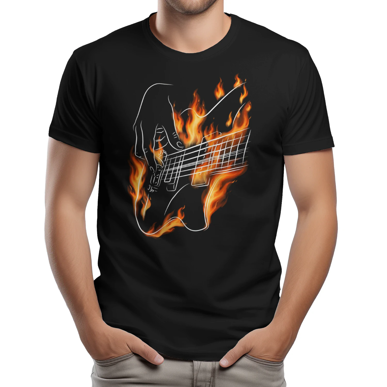 Guitar Playing Fire
