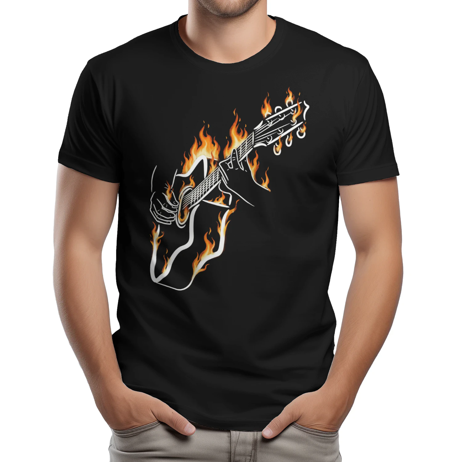 Guitar Playing Fire 2