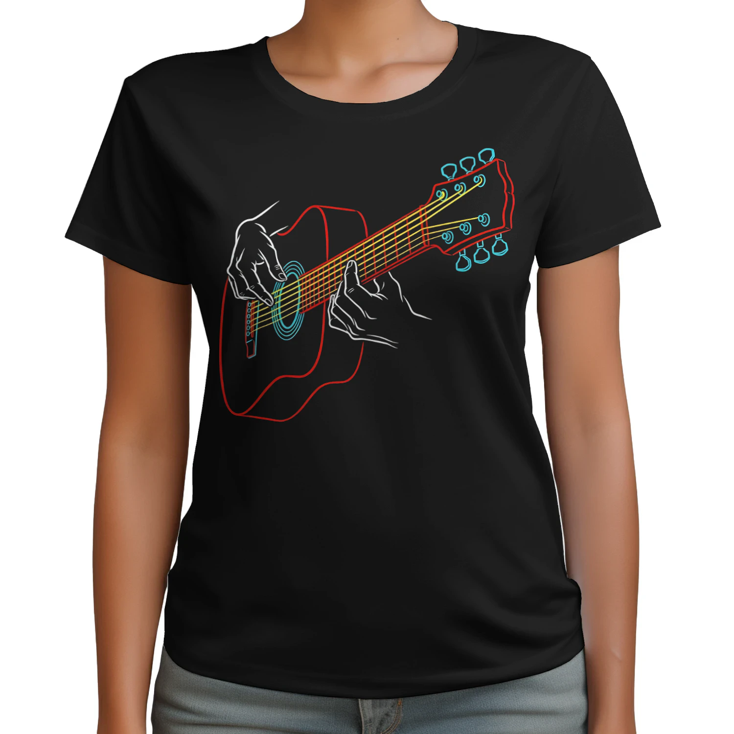 Guitar Fingers Line Acoustic