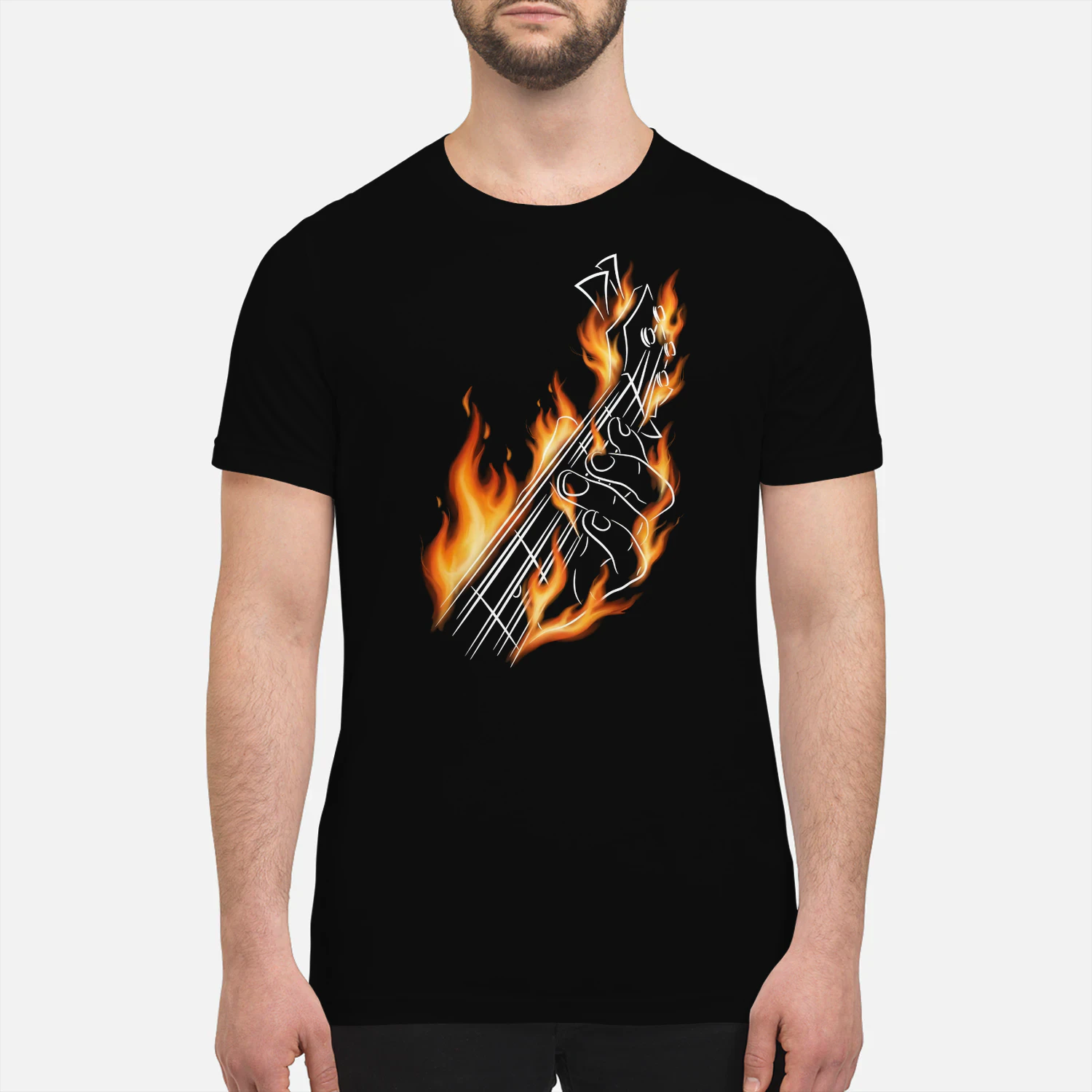 Bass Guitar Fire