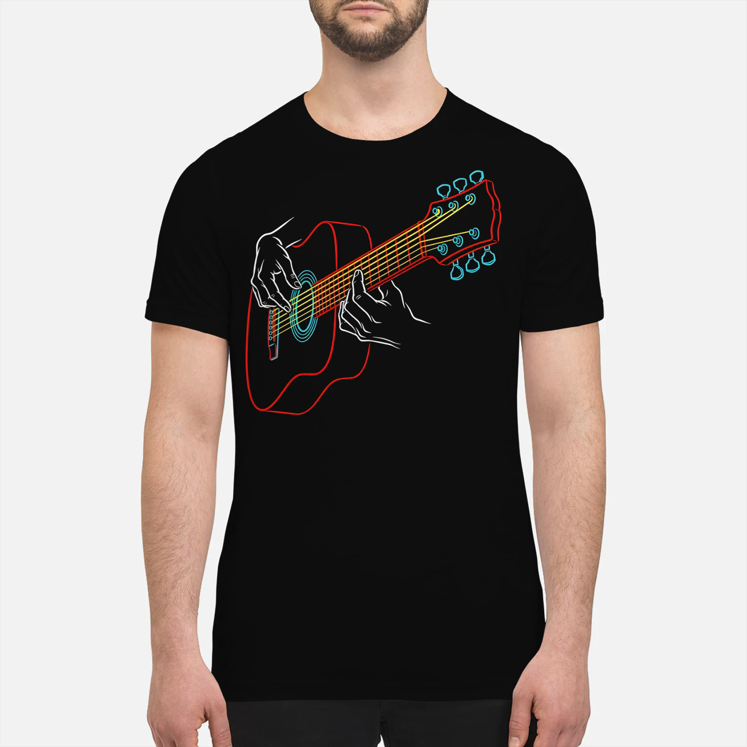 Guitar Fingers Line Acoustic