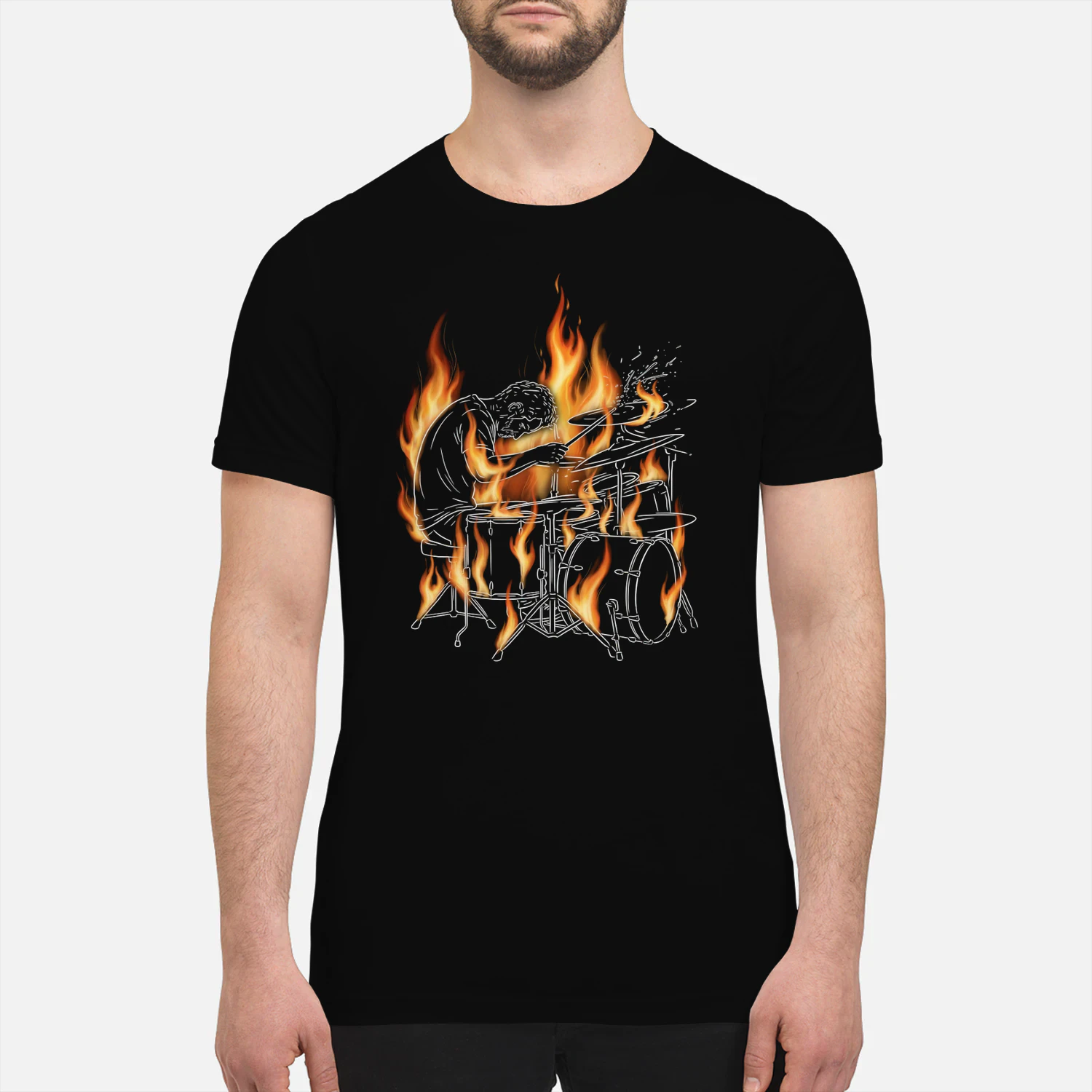 Drum Playing Fire 3