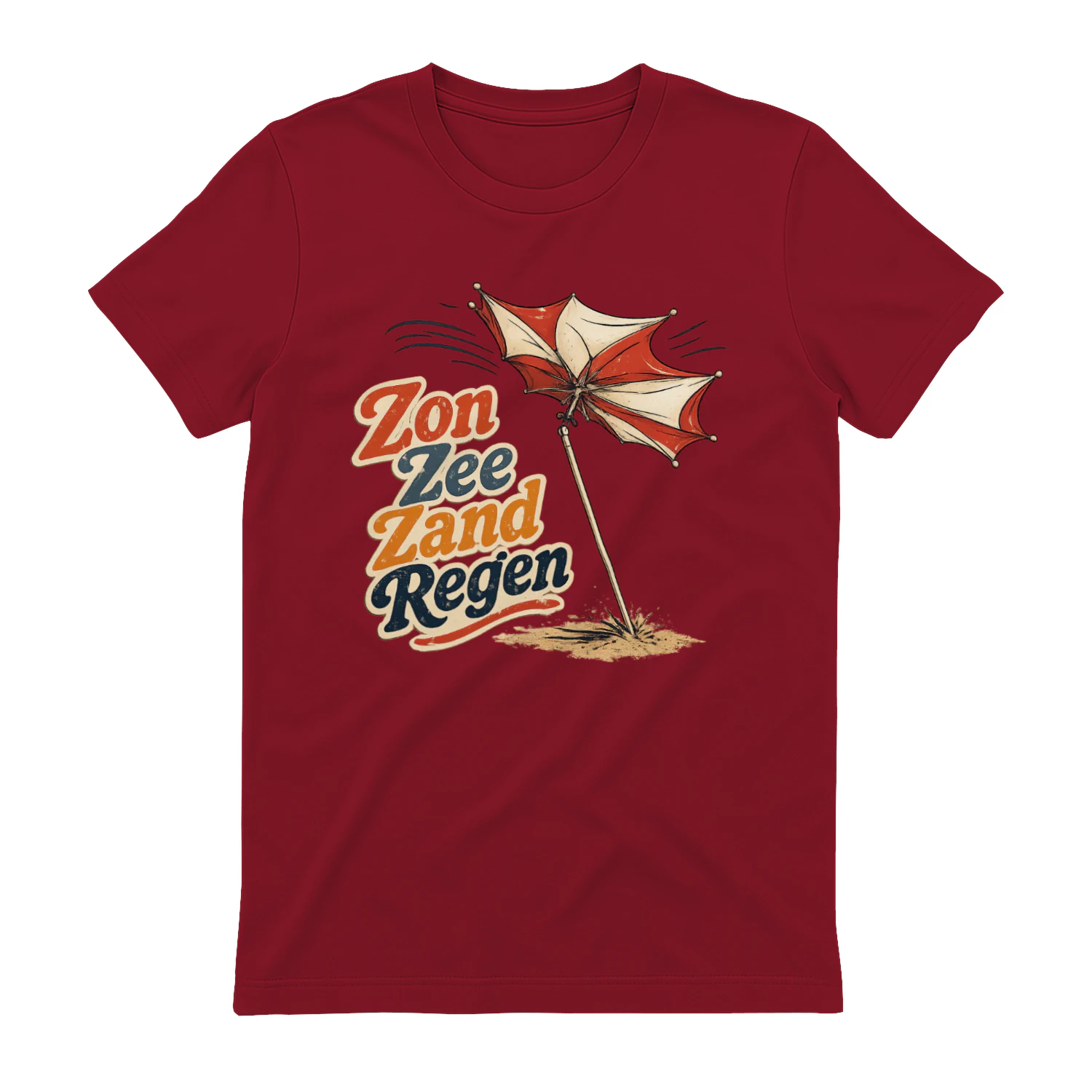 The "Dutch Summer" Retro Tee | Zon, Zee, Zand, Regen