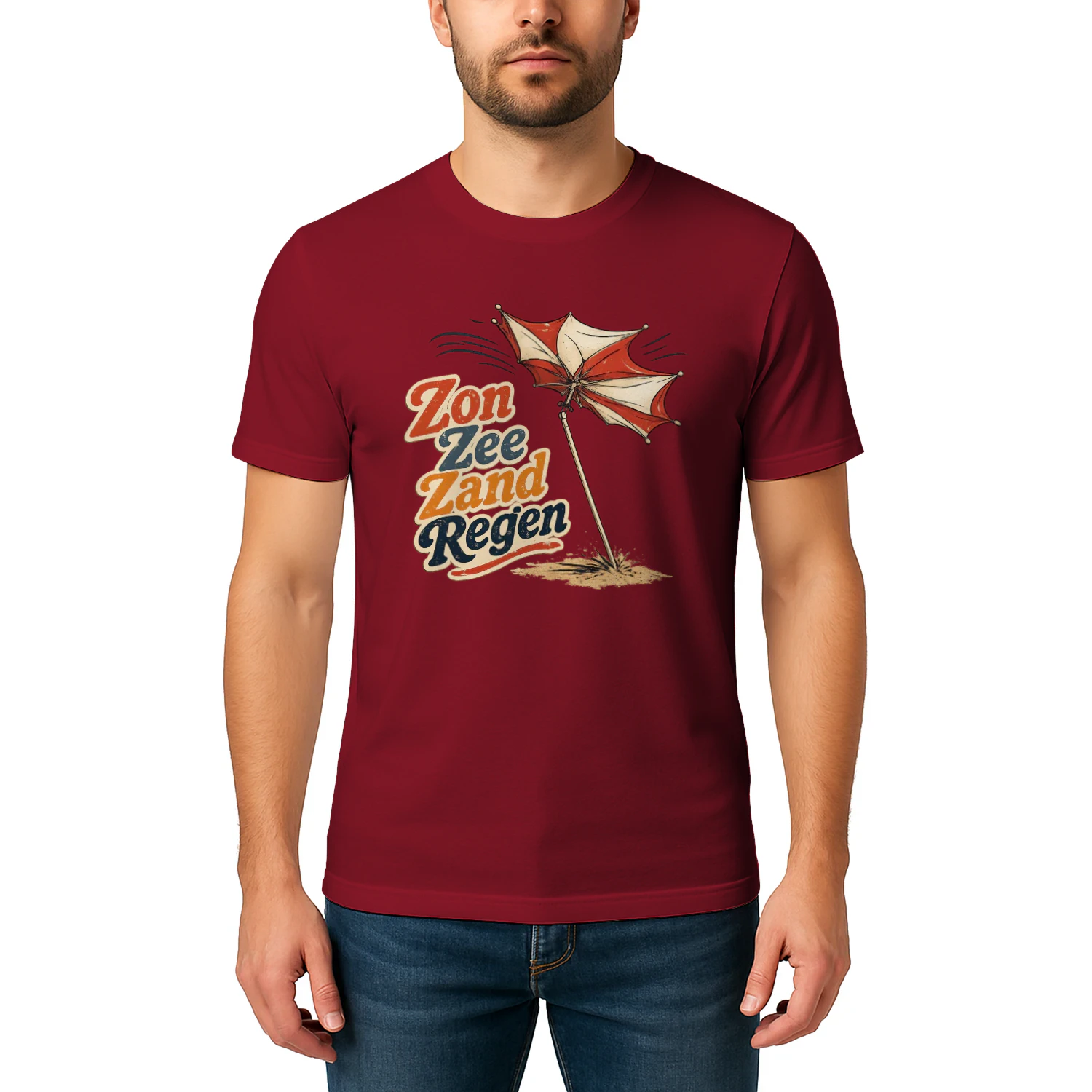 The "Dutch Summer" Retro Tee | Zon, Zee, Zand, Regen