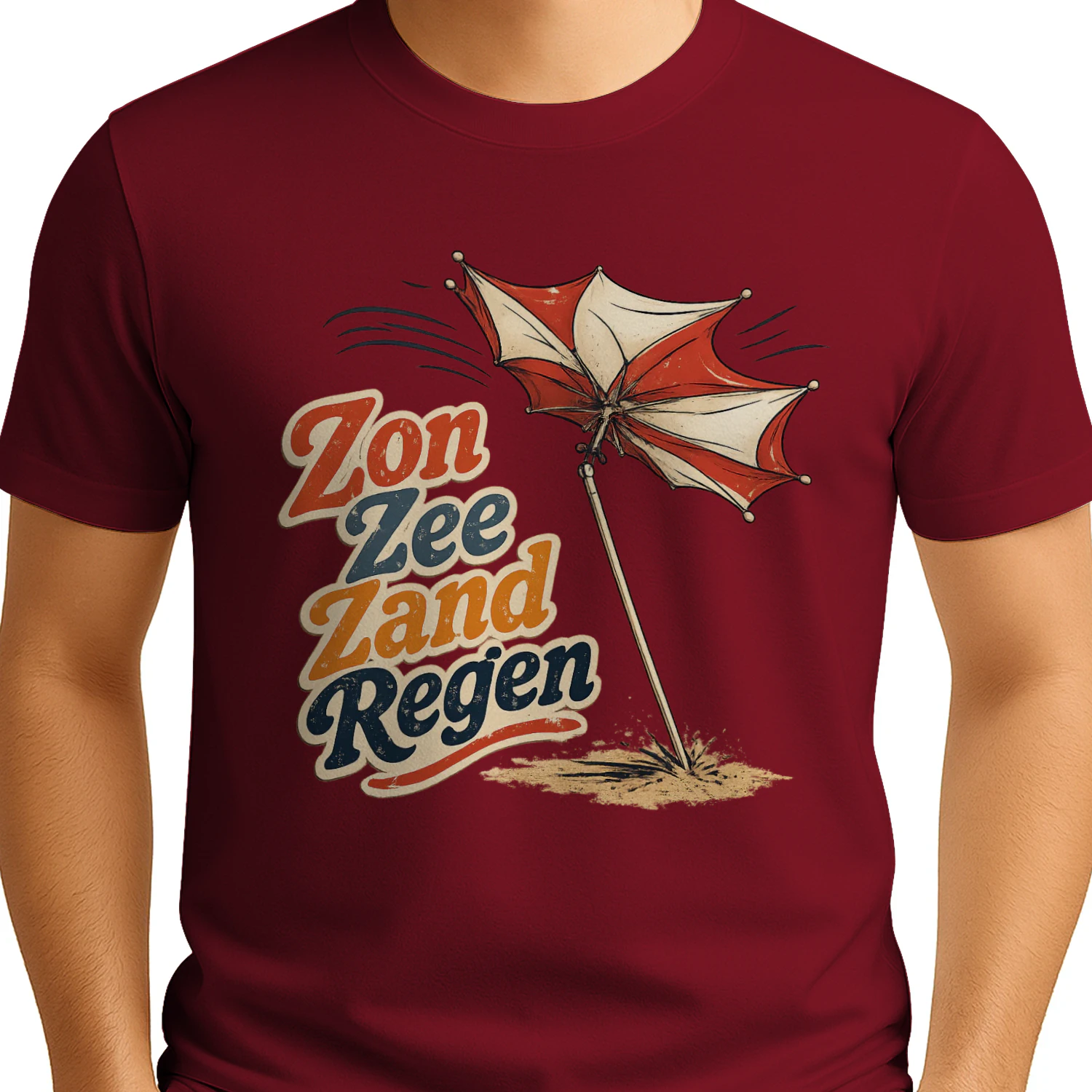 The "Dutch Summer" Retro Tee | Zon, Zee, Zand, Regen
