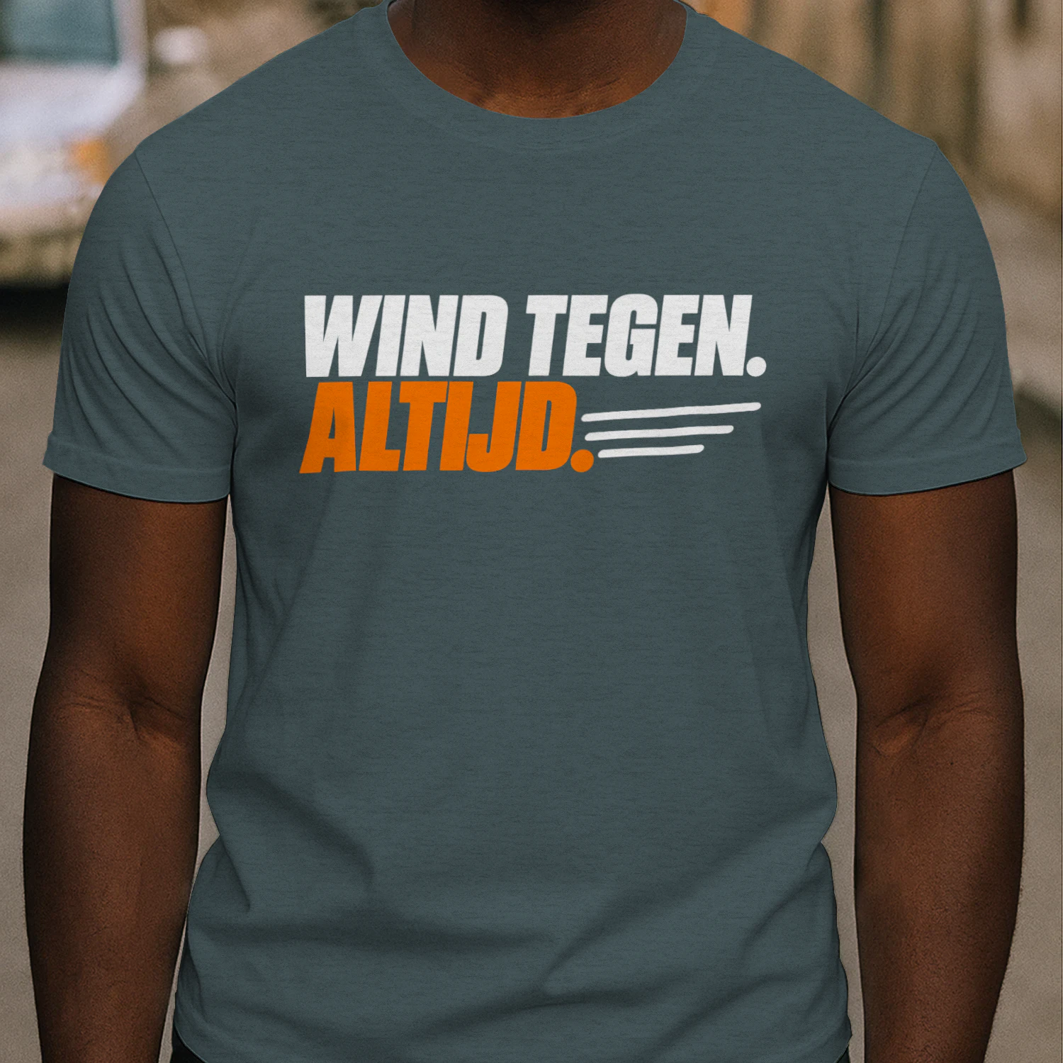 Wind tegen. Altijd.