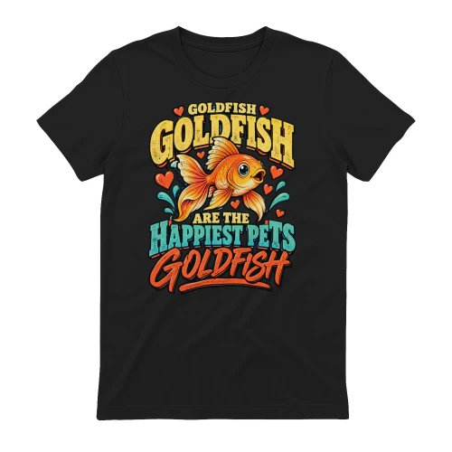 GOLDFISH ARE THE HAPPIEST PETS GOLDFISH Aquarium Fish Lover png Colorful Retro