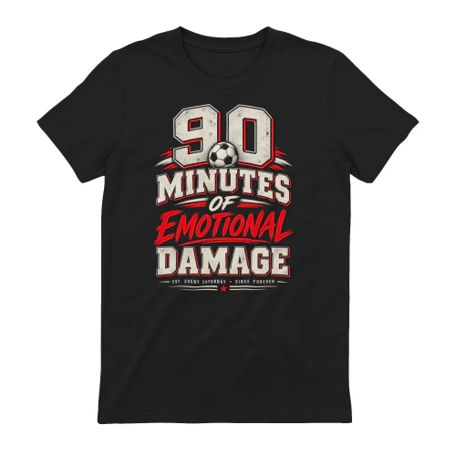 90 Minutes of Emotional Damage Football Tumbler limited edition