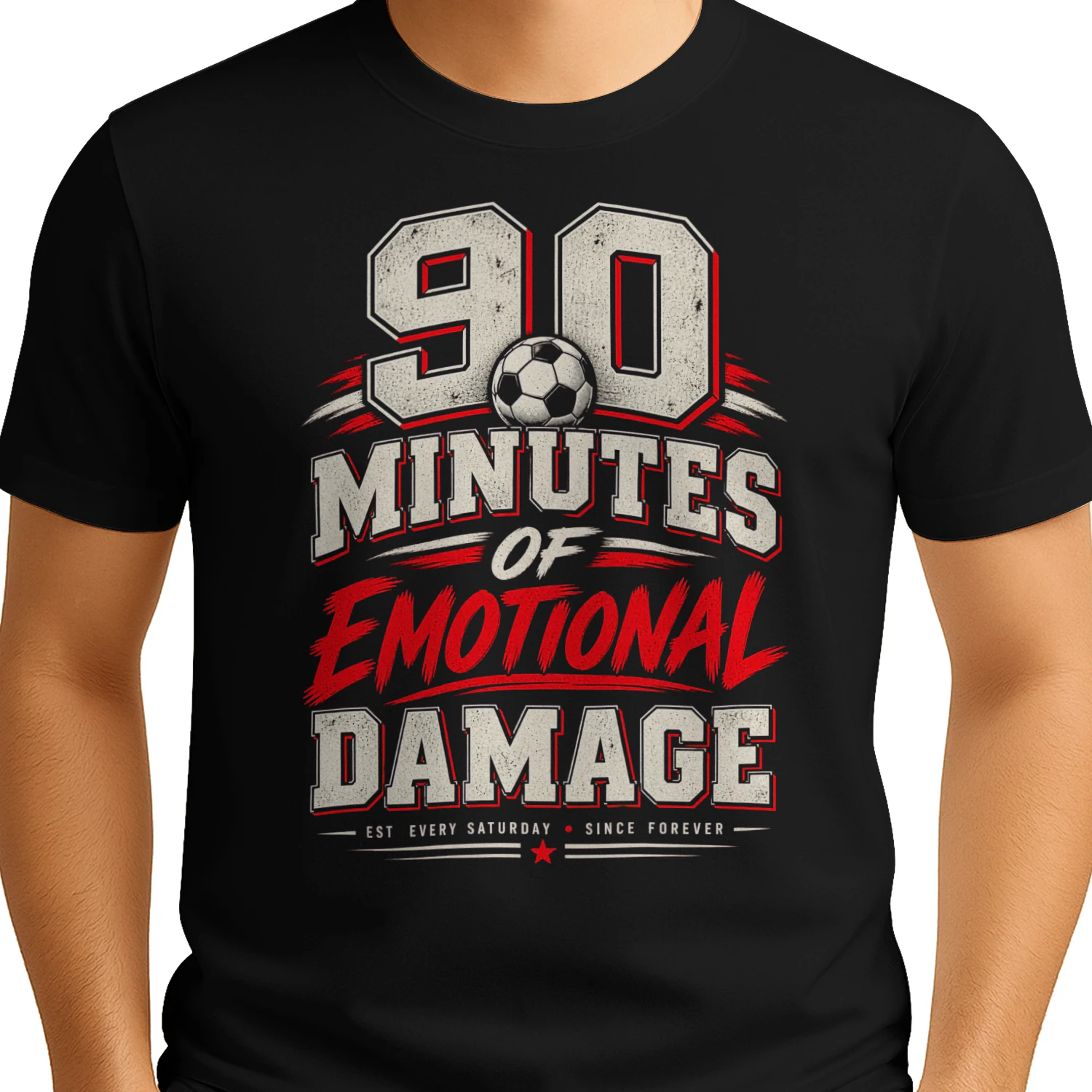 90 Minutes of Emotional Damage Football Tumbler – 20oz