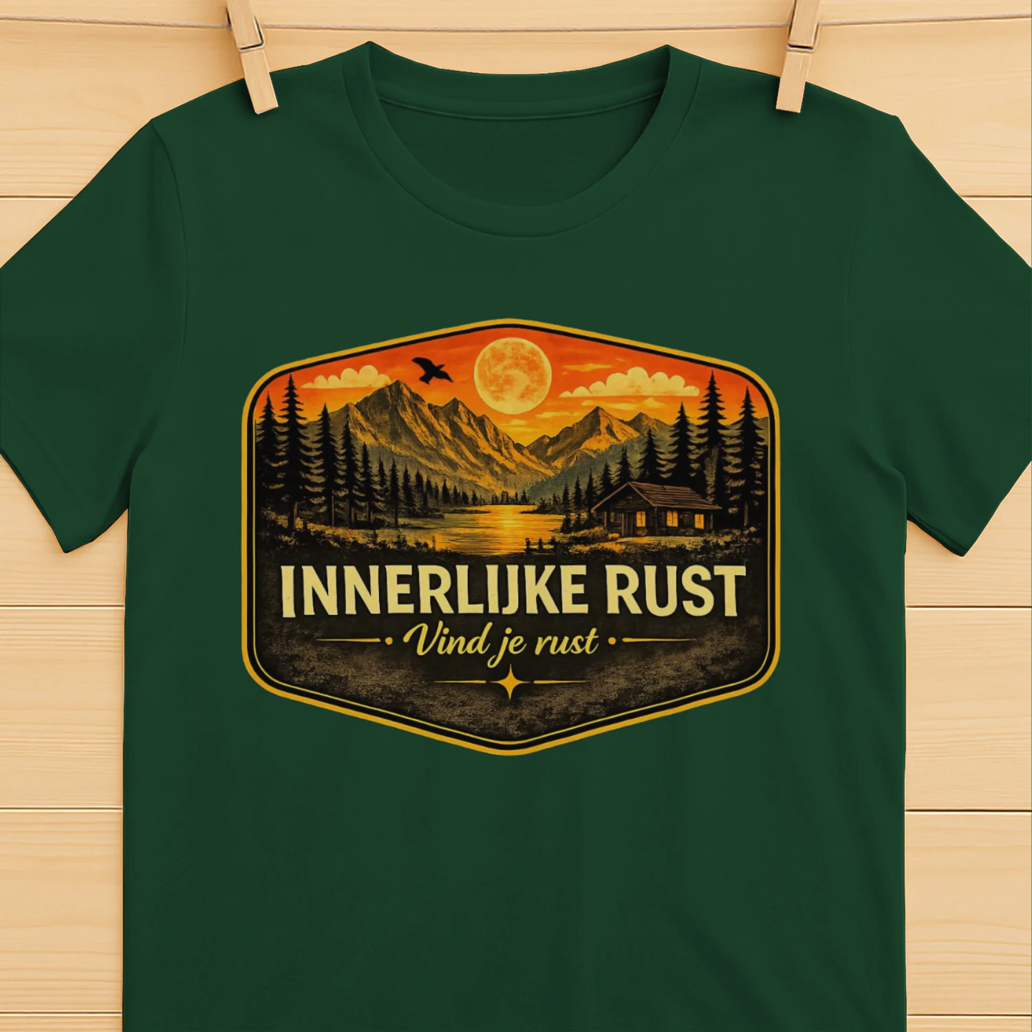 Vind Je Rust T-Shirt | Mindfulness & Natuur Cadeau