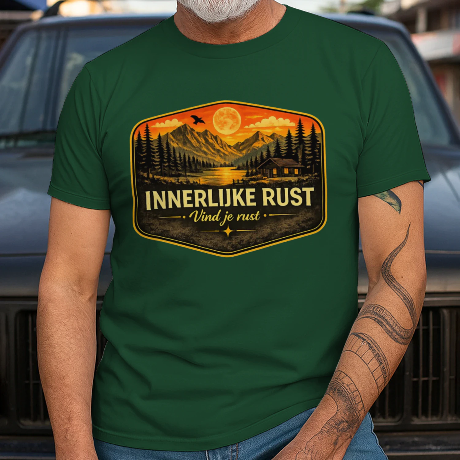 Vind Je Rust T-Shirt | Mindfulness & Natuur Cadeau