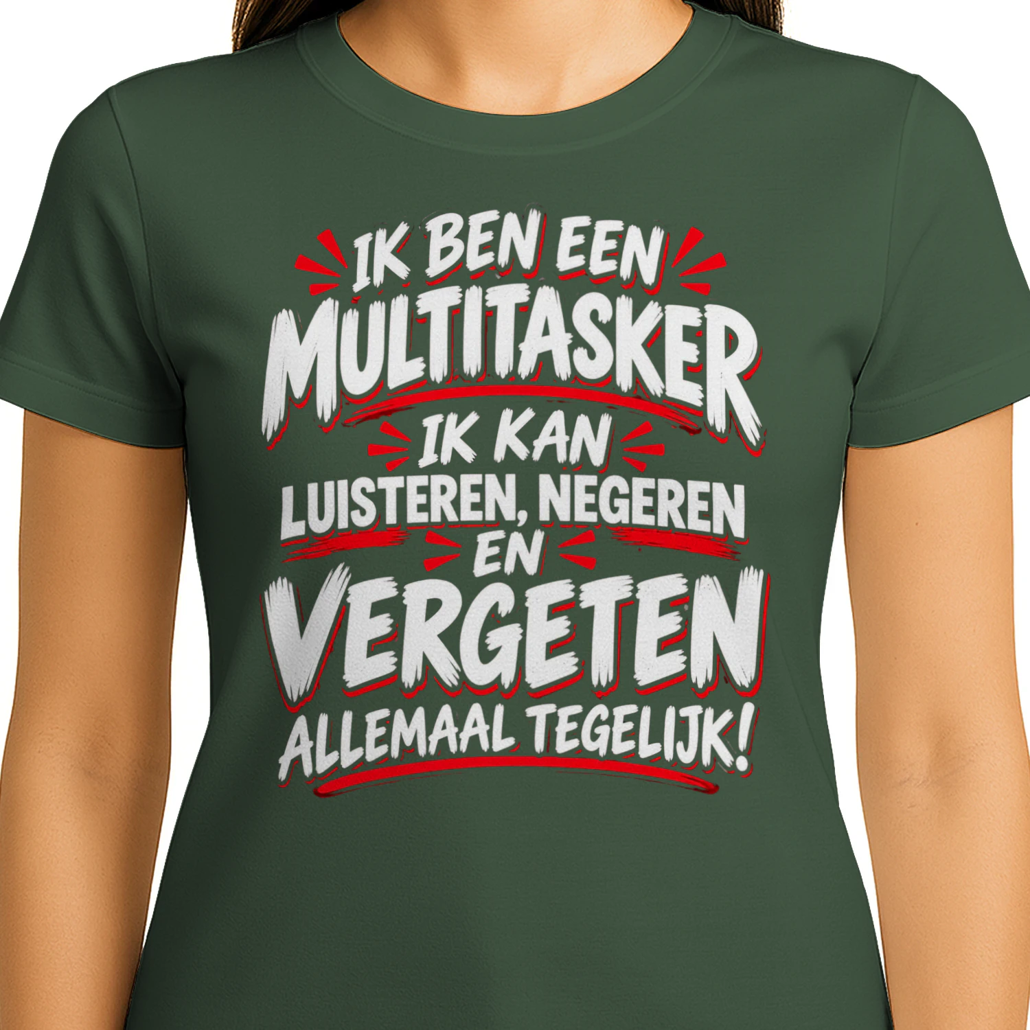 Ik Ben Een Multitasker T-shirt | Grappige Nederlandse Humor