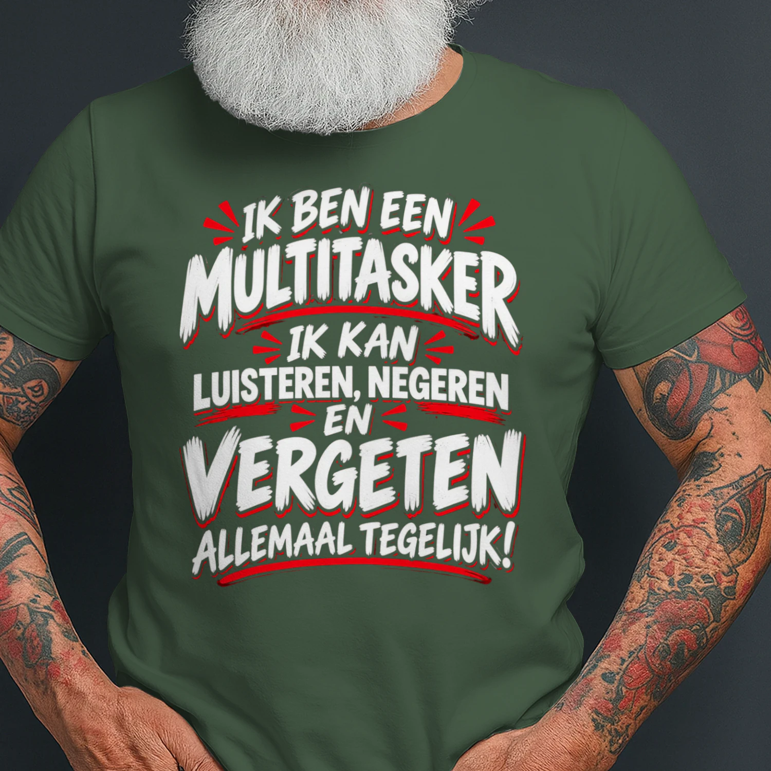 Ik Ben Een Multitasker T-shirt | Grappige Nederlandse Humor