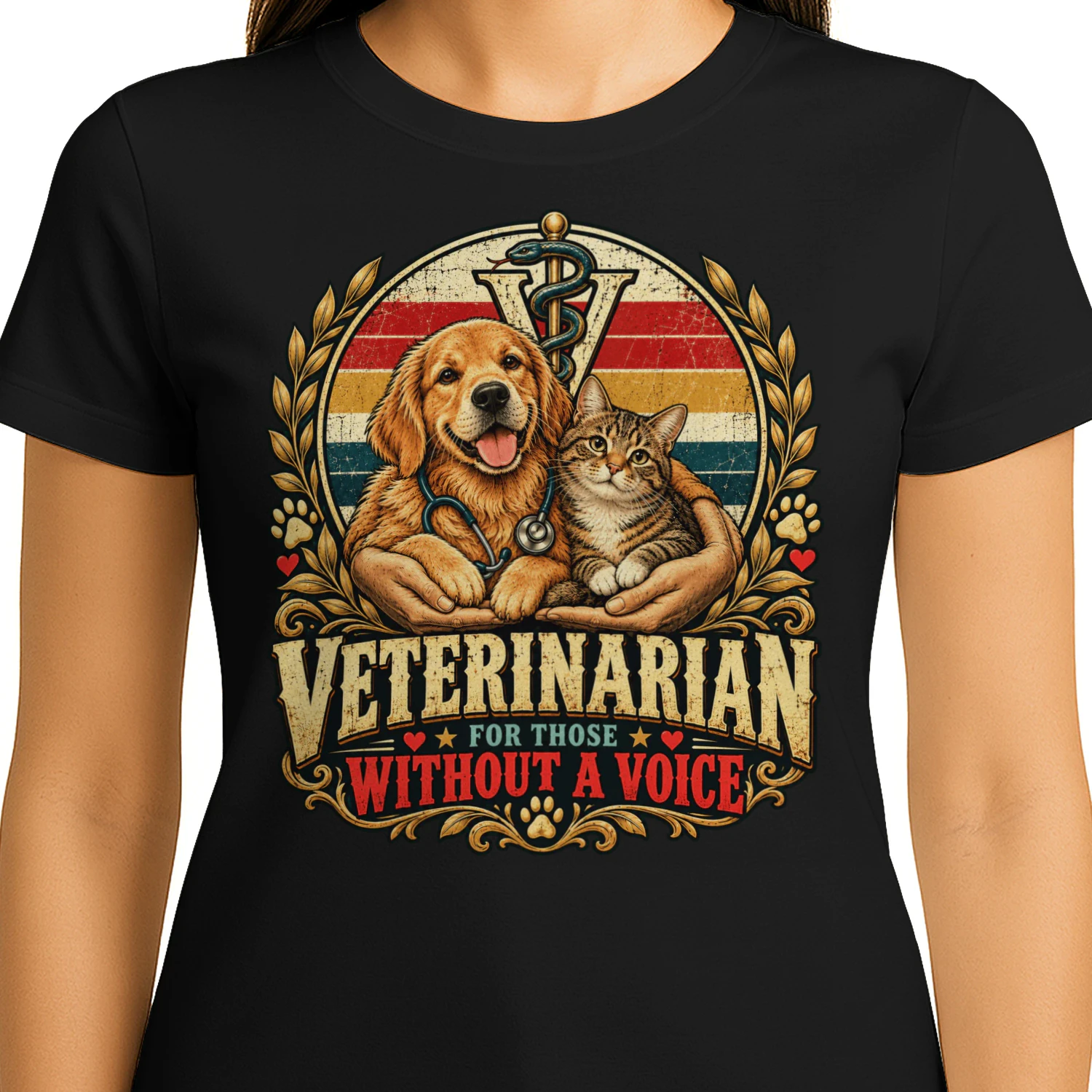 Veterinarian For Those Without A Voice T-Shirt