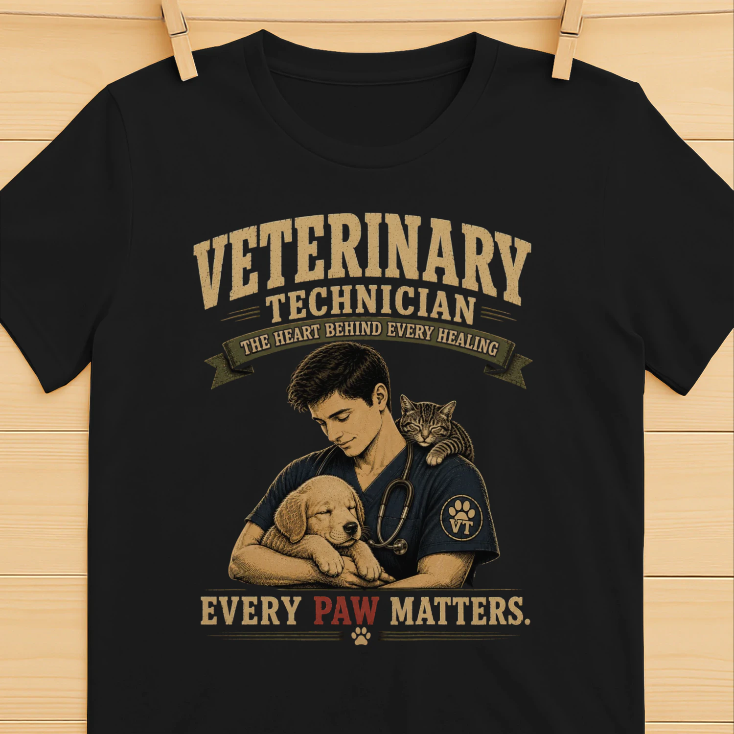 Veterinary Technician T-Shirt | Every Paw Matters | Vet Tech Gift | Animal Lover Shirt | Veterinary Nurse Tee