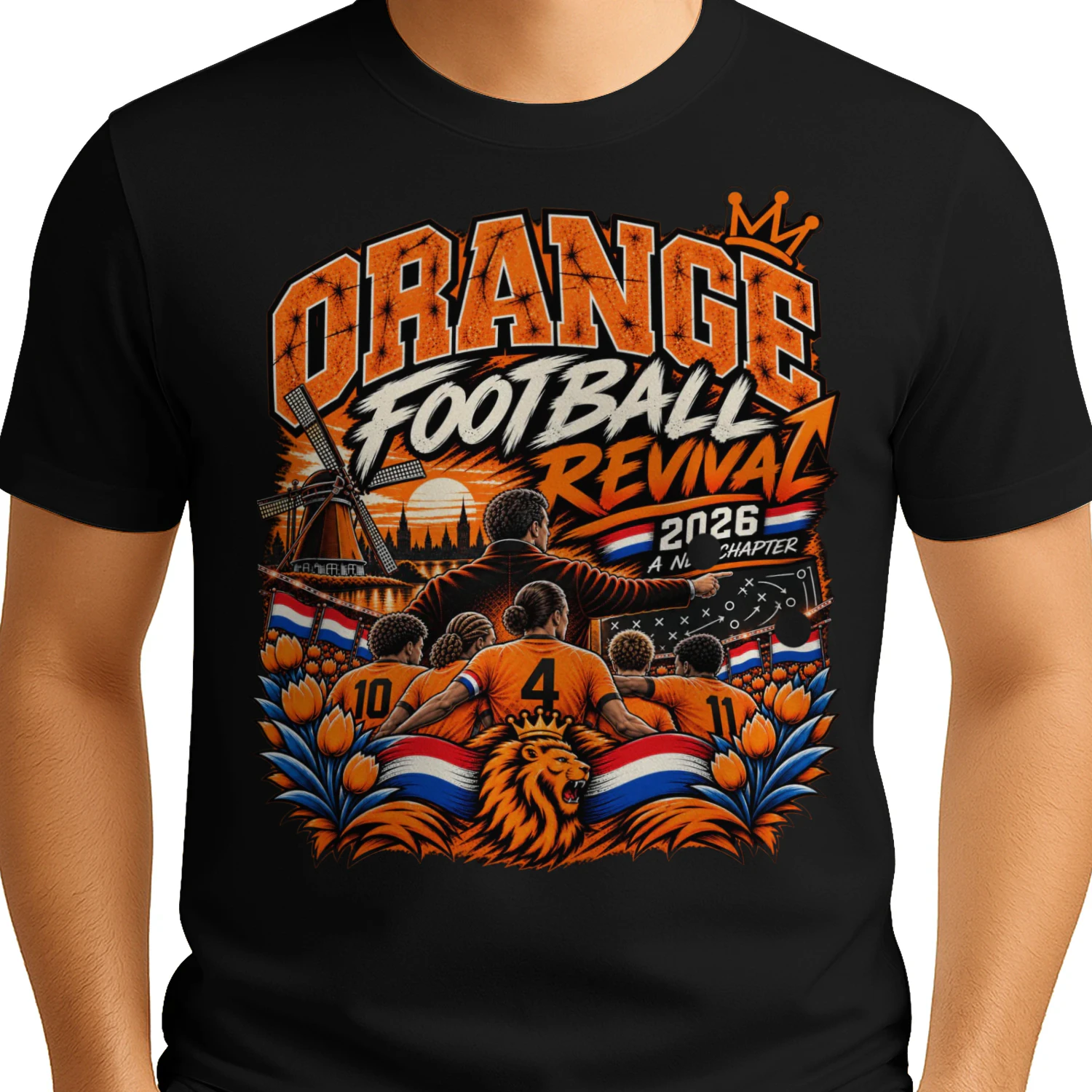 Oranje Football Revival 2026 Unisex T-Shirt | Nederlands Voetbal