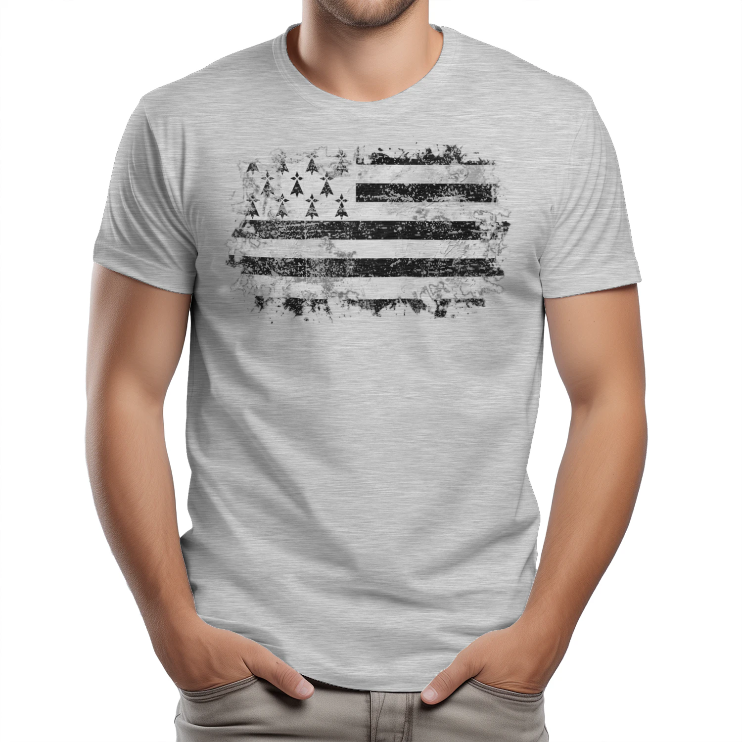 Drapeau Breton Vintage – Esprit Breizh, Style Rétro et Héritage de Bretagne