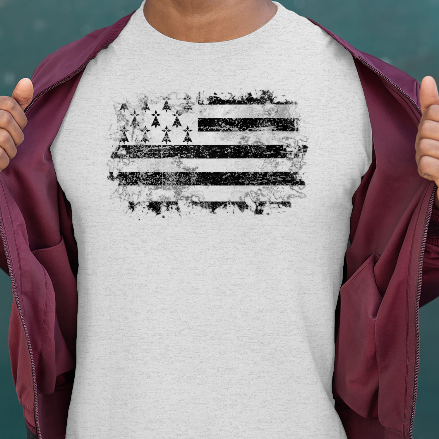 Drapeau Breton Vintage – Esprit Breizh, Style Rétro et Héritage de Bretagne