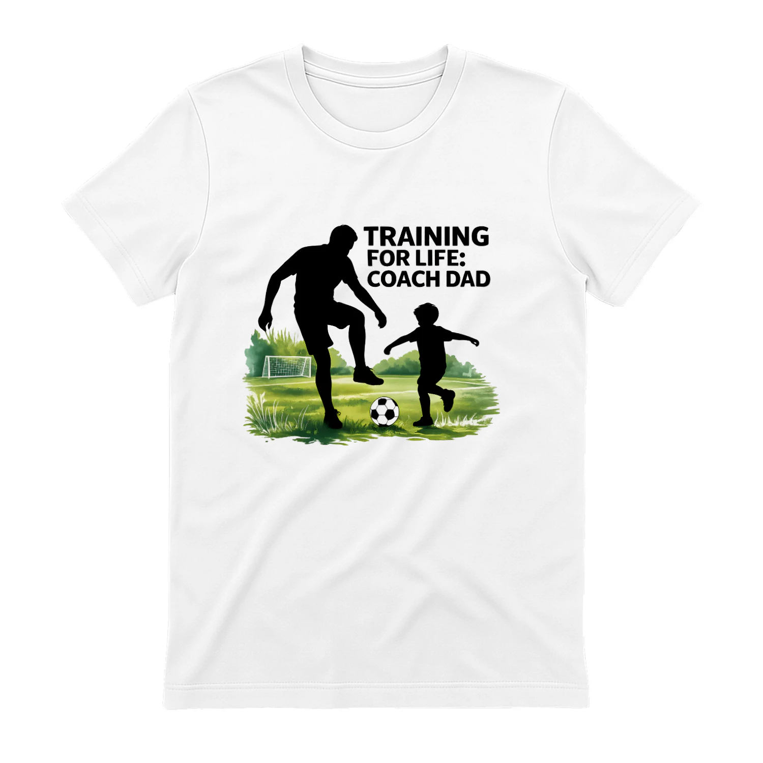 Training for Life Coach Dad Classic Unisex T-Shirt | Soccer Dad Shirt | Father Son Football Gift | Proud Sports Dad Apparel