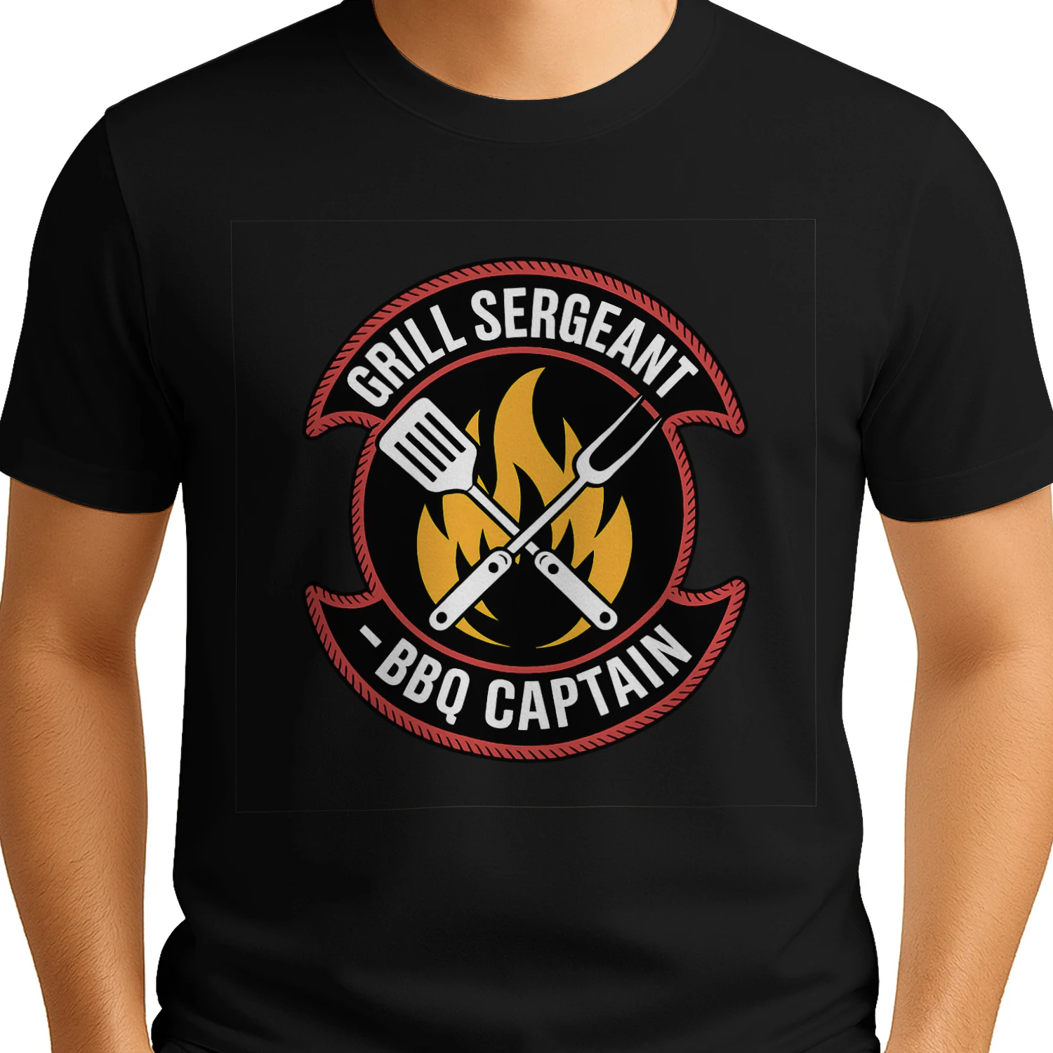 BBQ Captain Men's T-Shirt | Grill Master BBQ Shirt | Barbecue Chef Gift for Men