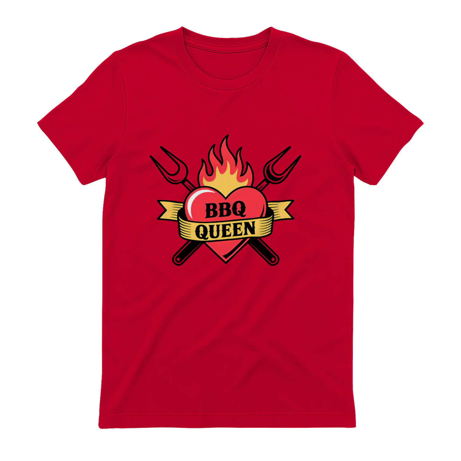 BBQ Queen Women's Classic T-Shirt, Funny BBQ Shirt for Women, Grilling Queen Tee, Barbecue Lover Gift, Summer Cookout Shirt, Grill Master Gift