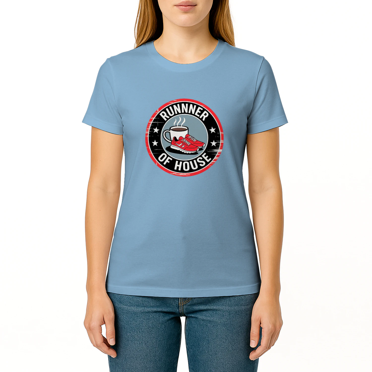Runner of the House Funny Running T-Shirt | Coffee Runner Graphic Tee | Marathon Runner Gift | Running Lover Apparel