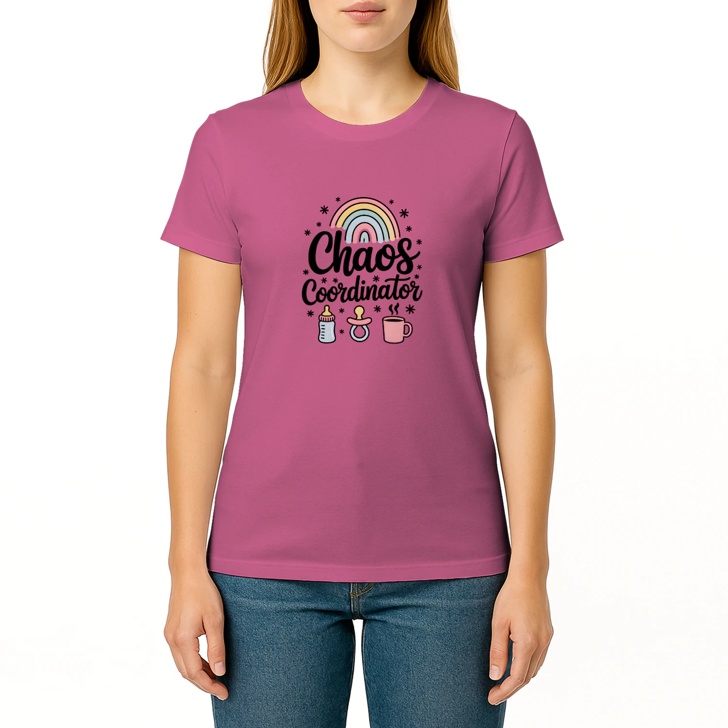 Chaos Coordinator Women's T-Shirt, Funny Mom Shirt, Mama Graphic Tee, Motherhood Shirt, New Mom Gift, Coffee Lover Tee, Baby Shower Gift