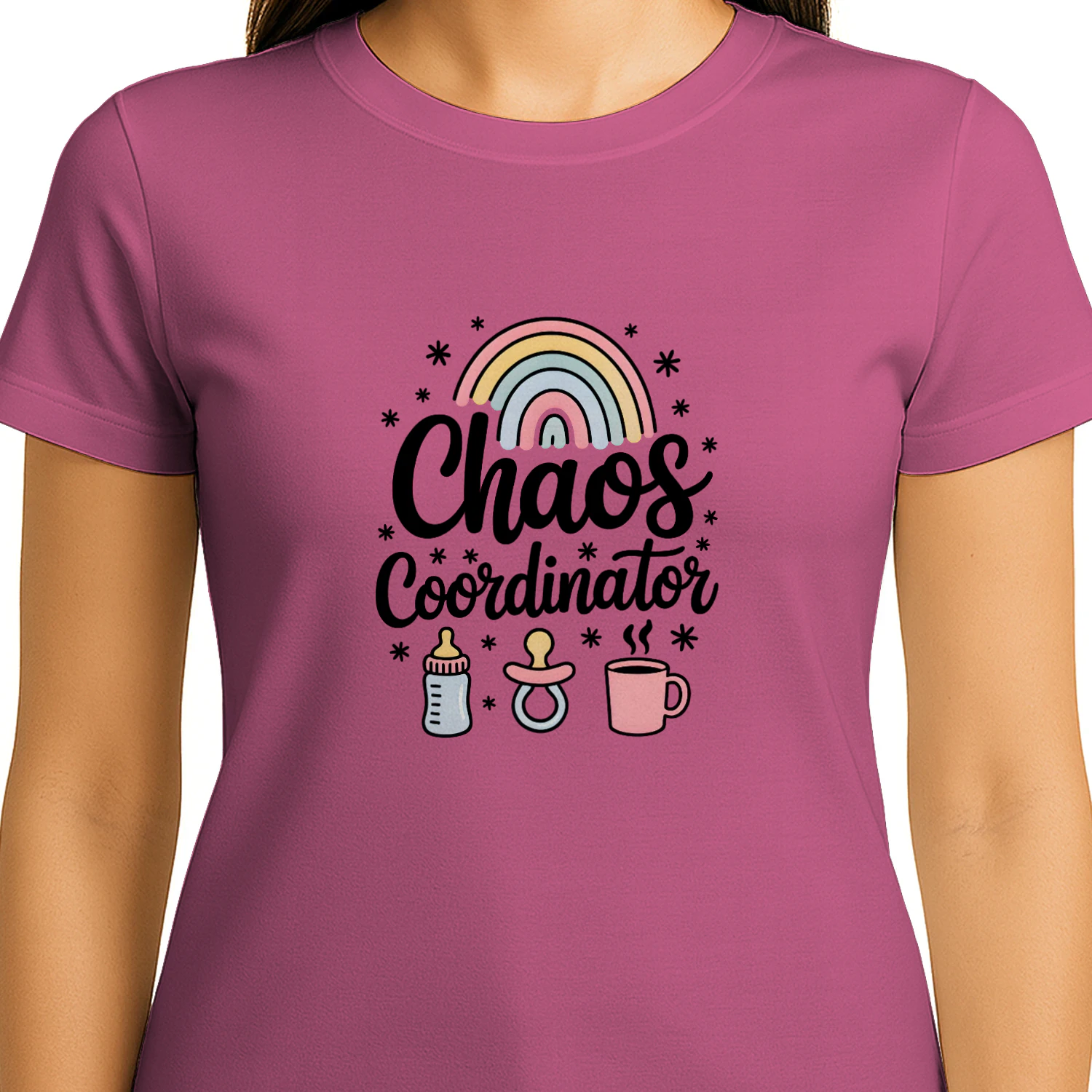Chaos Coordinator Women's T-Shirt, Funny Mom Shirt, Mama Graphic Tee, Motherhood Shirt, New Mom Gift, Coffee Lover Tee, Baby Shower Gift