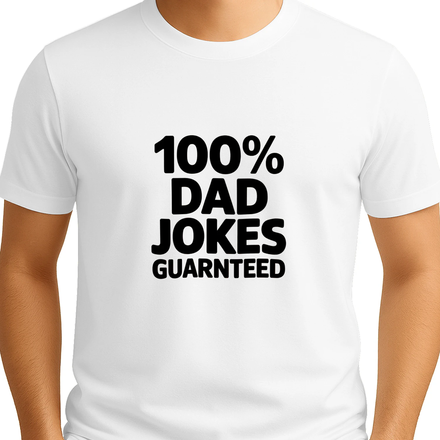 100% Dad Jokes Guaranteed Classic Unisex T-Shirt | Funny Dad Gift | Dad Humor Shirt | Father Joke Apparel
