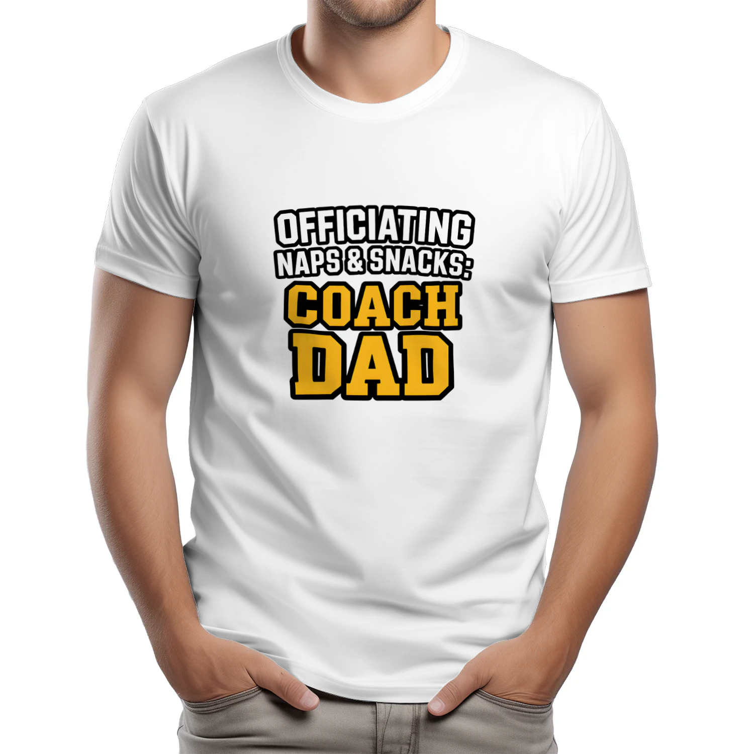 Coach Dad Classic Unisex T-Shirt | Officiating Naps & Snacks | Funny Sports Dad Gift | Game Day Shirt