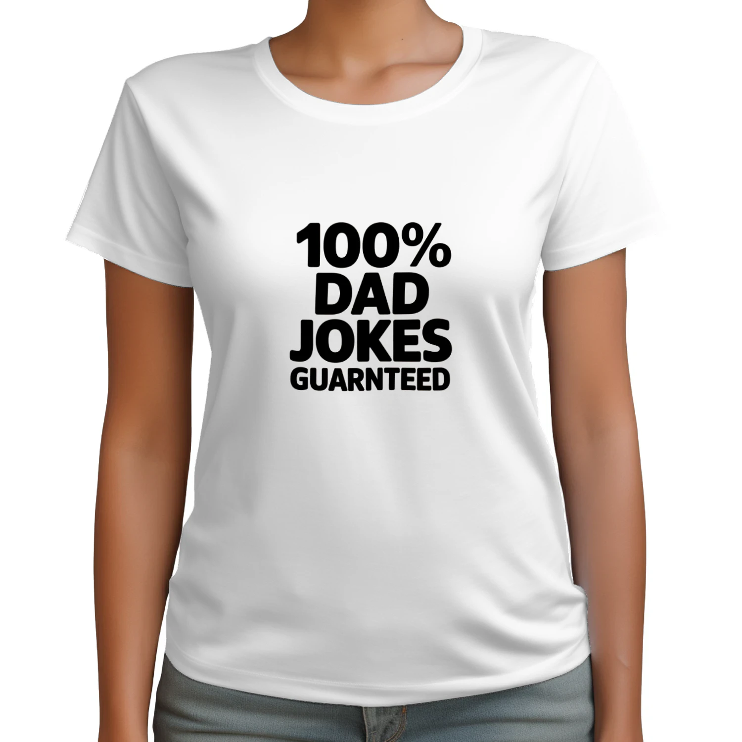100% Dad Jokes Guaranteed Classic Unisex T-Shirt | Funny Dad Gift | Dad Humor Shirt | Father Joke Apparel