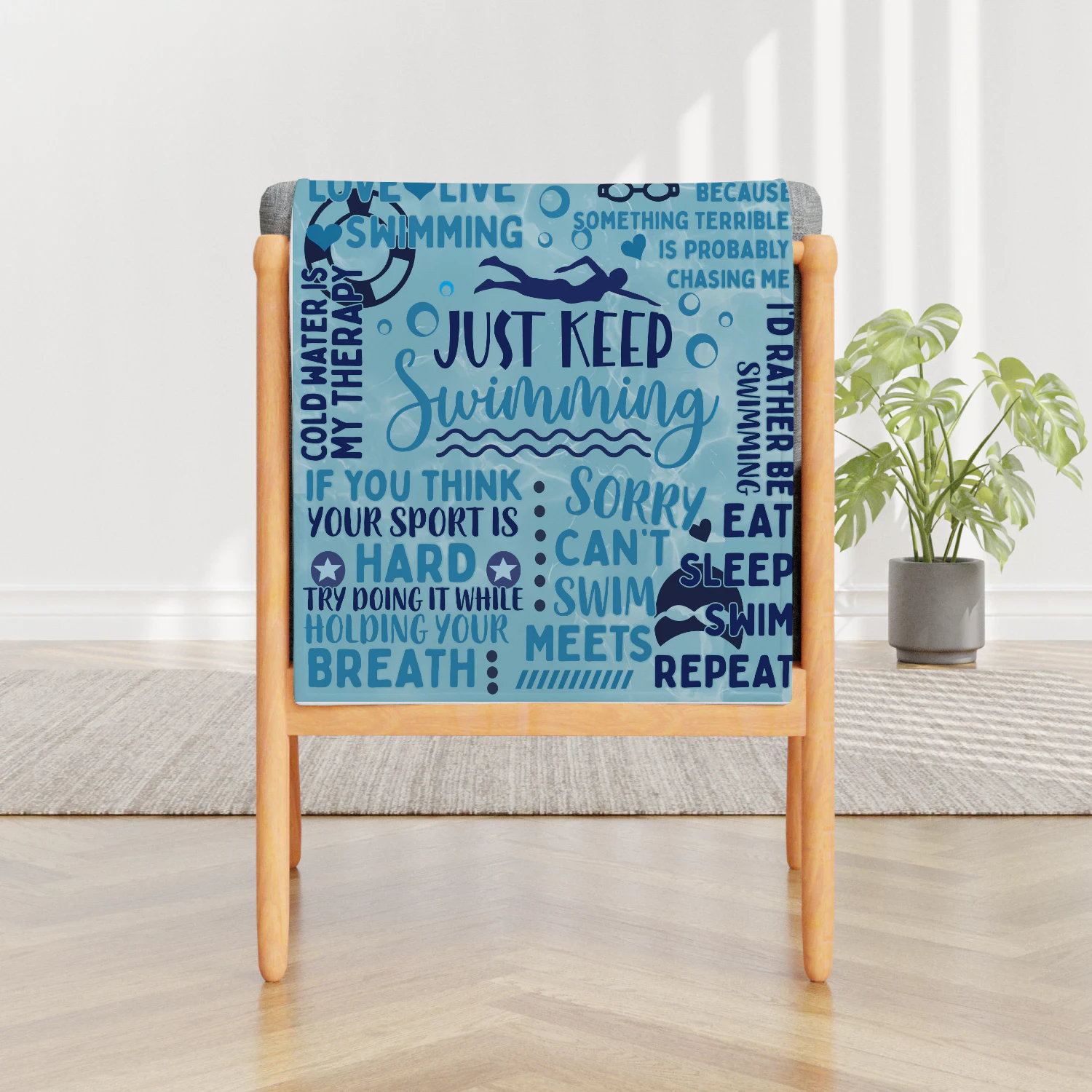 Just keep swimming Blanket