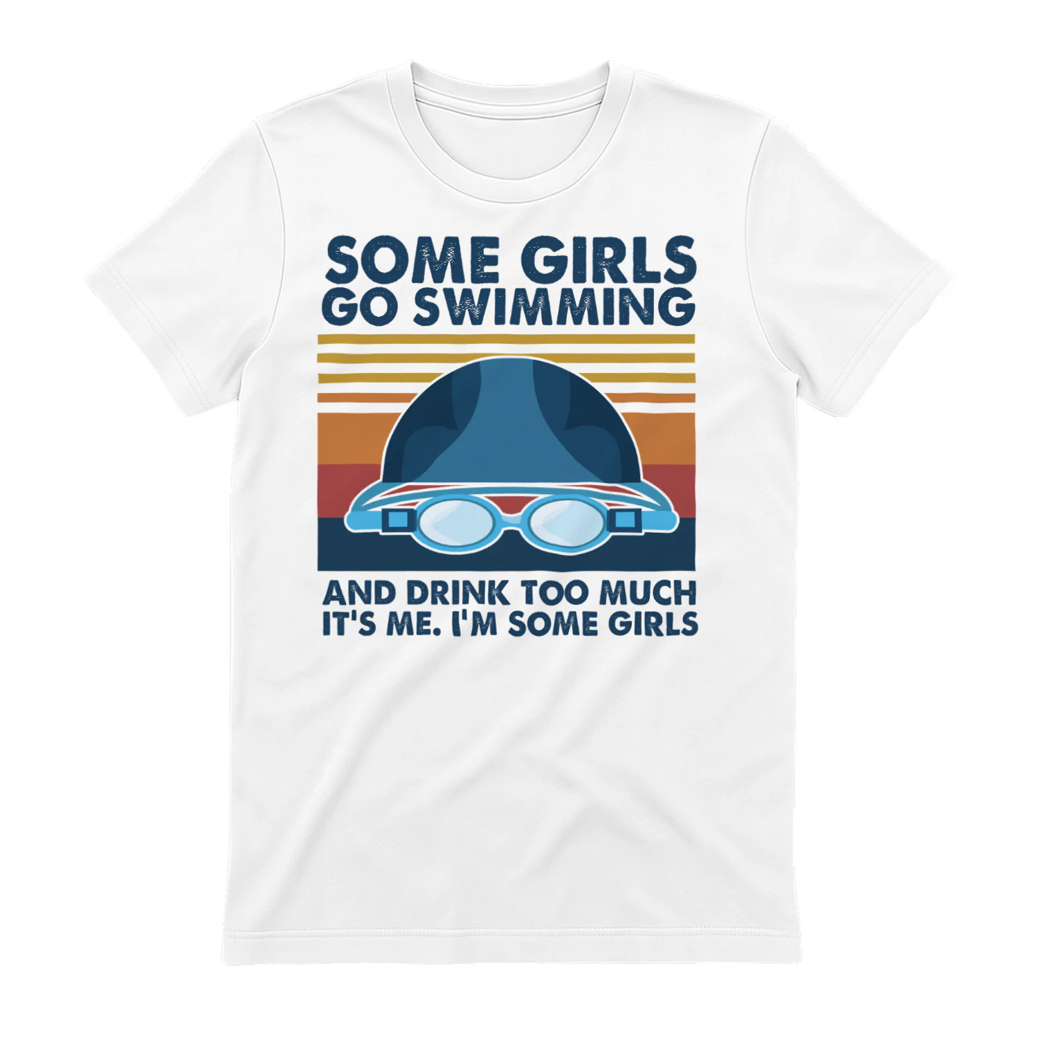 some girls go swimming and drink too much